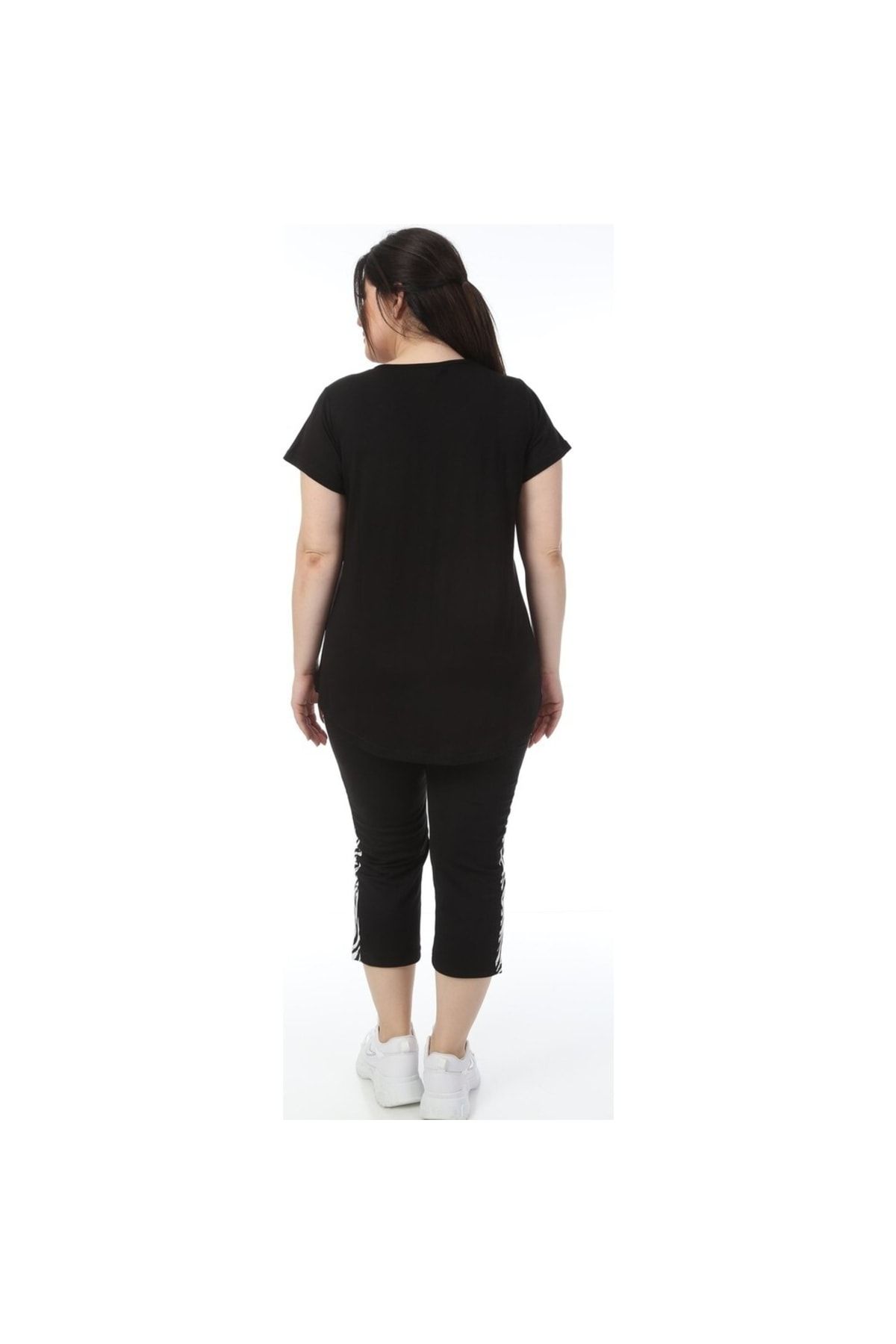 garajmood-Black Zebra Stripe Large Size Top and Bottom Set 5