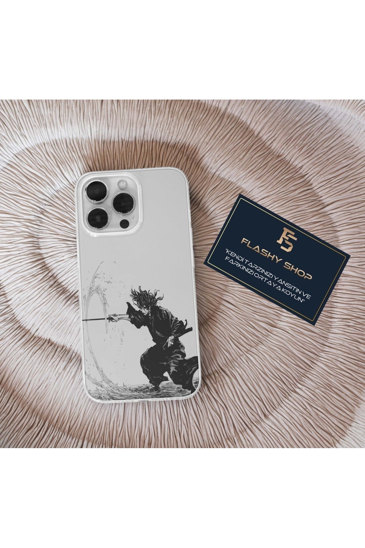 Transparent Case with Samsung Galaxy A23 Compatible Wagabond Anime Design