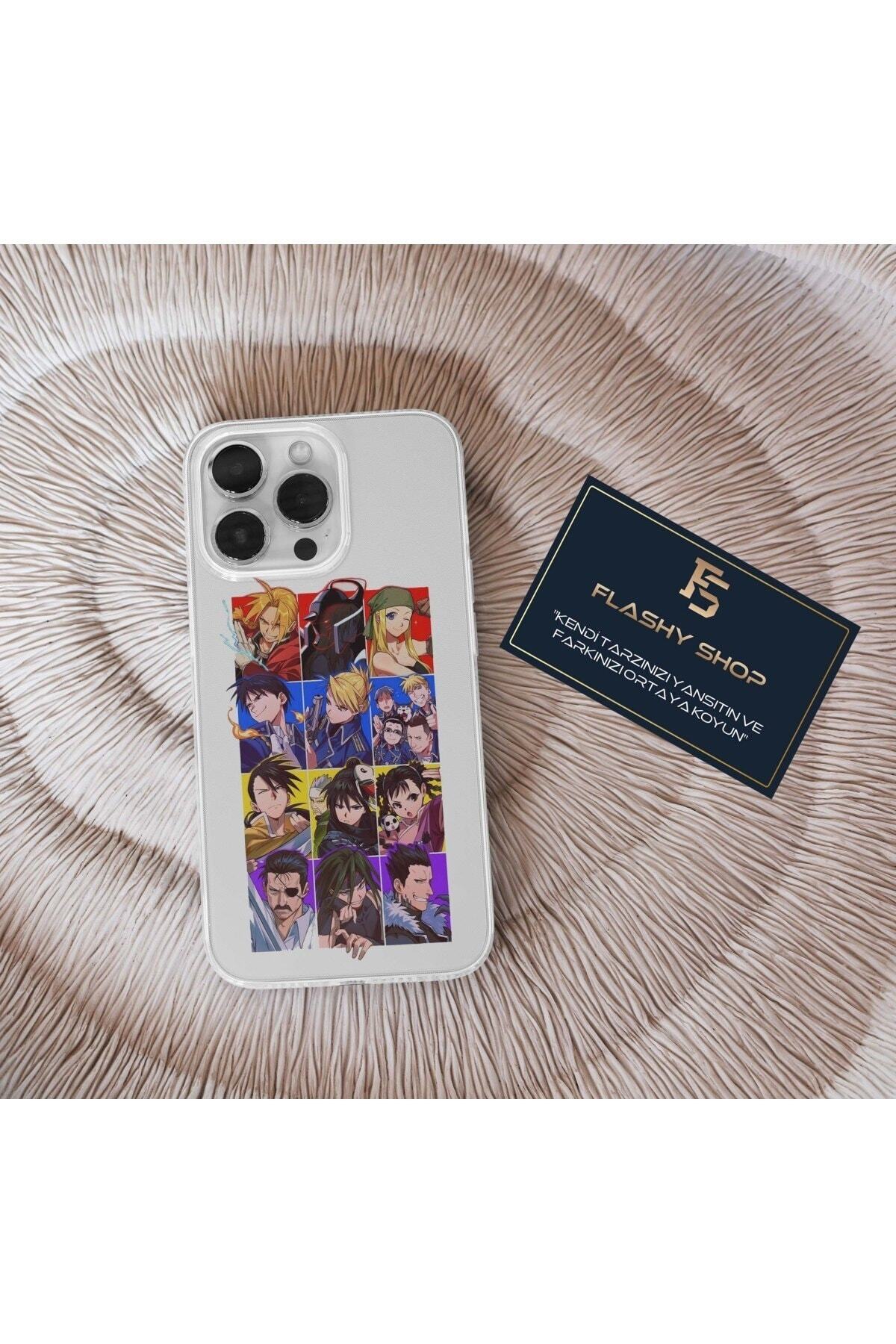 Samsung Galaxy A23 Compatible Fullmetal Alchemist Anime Transparent Case with All Characters Design