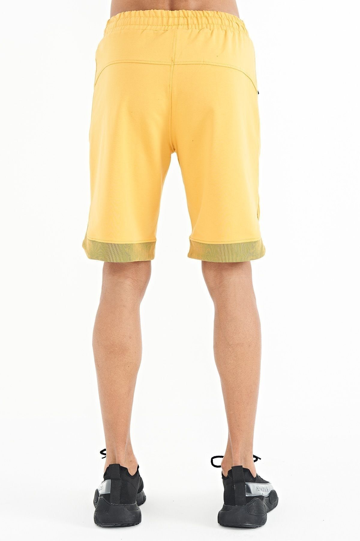 Tommy Life Mustard Zipper Pocket Detailed Front and Back Printed