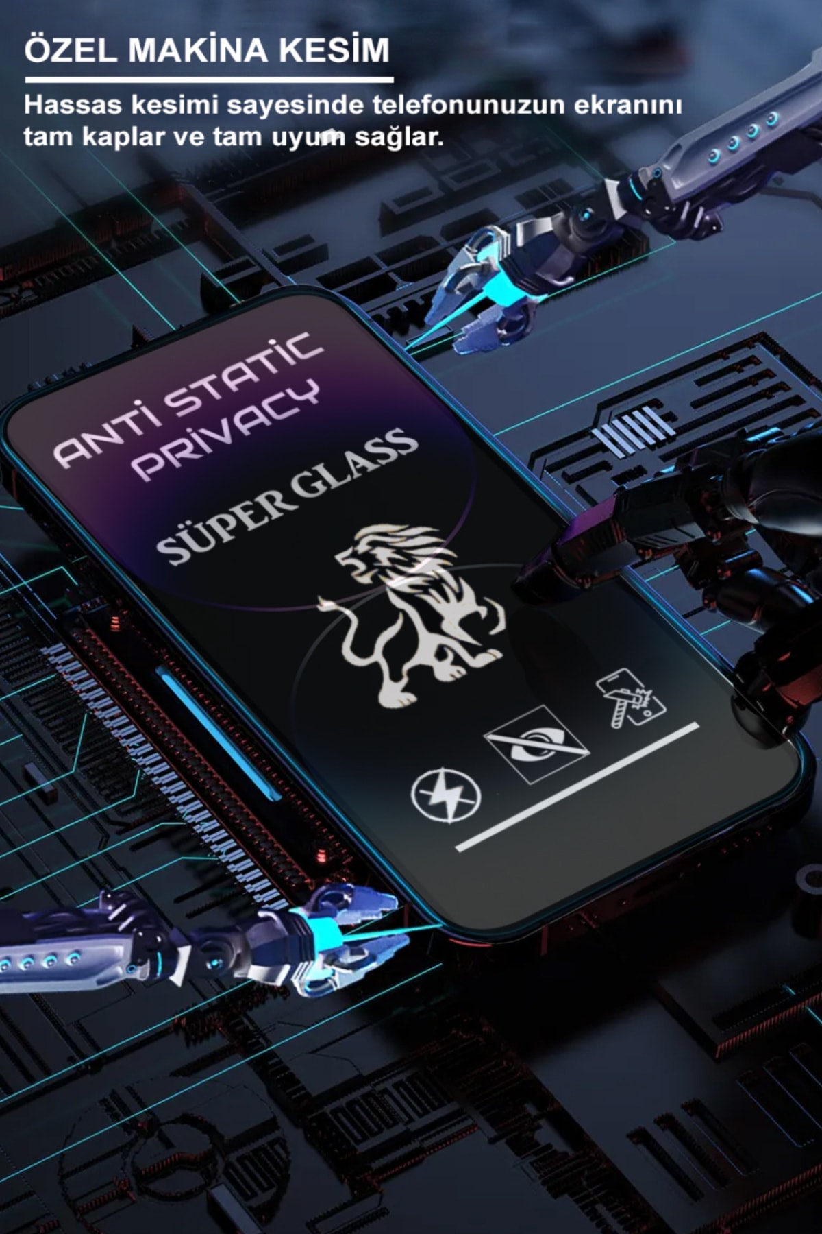 Xiaomi Redmi Note 10 Pro Tam Kaplayan Anti Statik Hayalet Süper Cam Ekran Koruyucu 2
