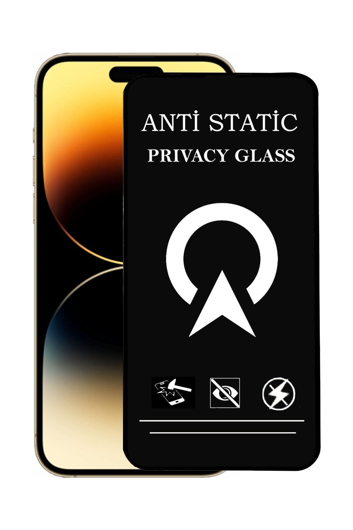 Apple Iphone 14 Pro Tam Kaplayan Anti Statik Görünmez Safir Ekran Koruyucu Hayalet Cam
