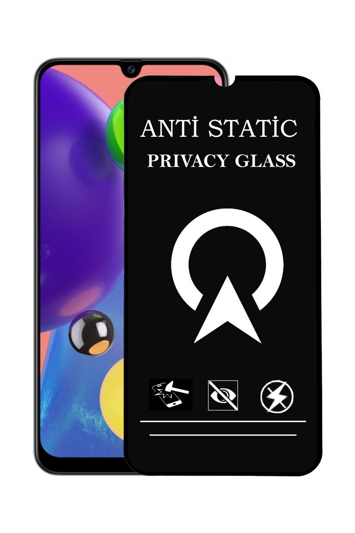 Samsung Galaxy A70s Tam Kaplayan Anti Statik Görünmez Safir Ekran Koruyucu Hayalet Cam