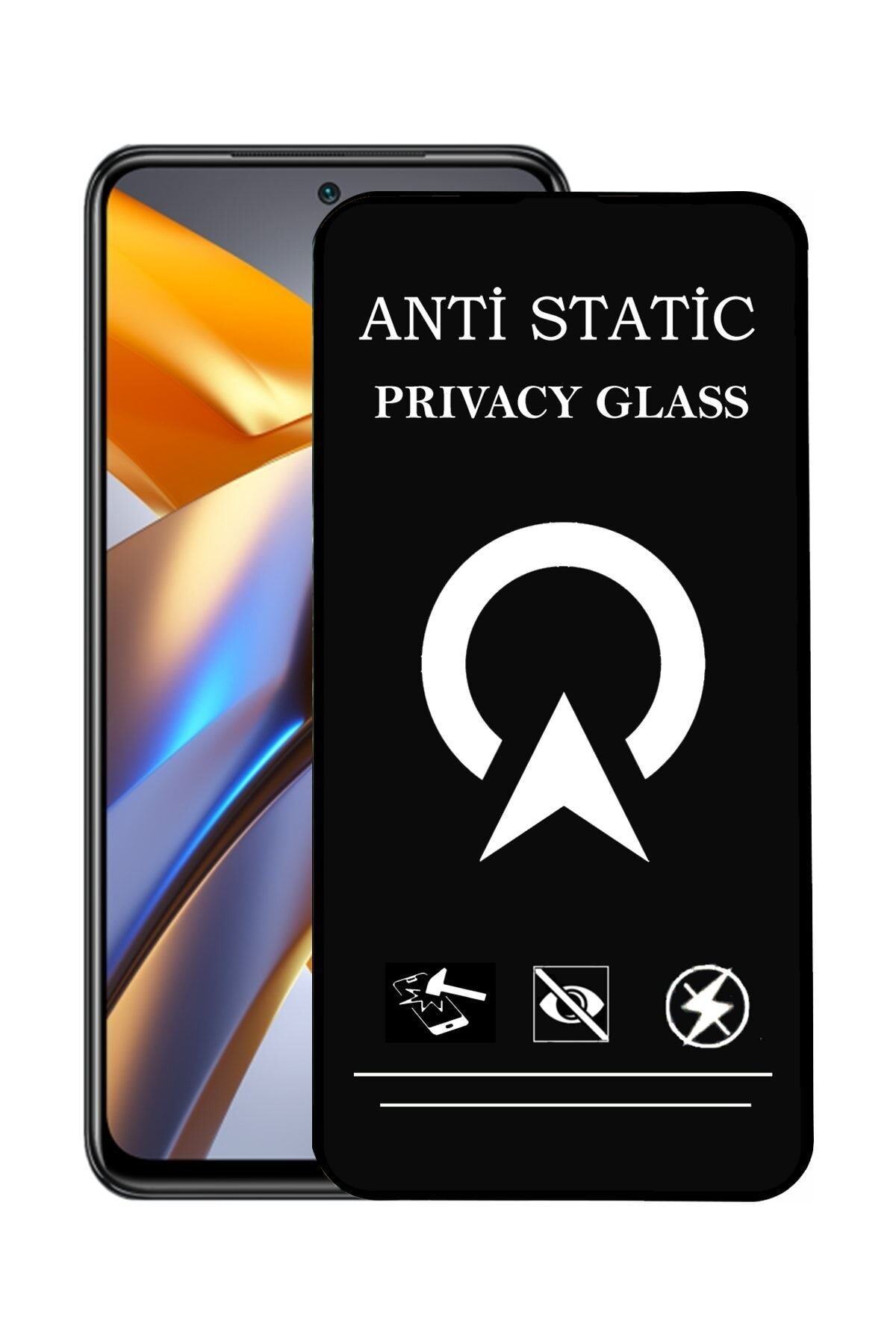 Xiaomi Poco M5s Tam Kaplayan Anti Statik Görünmez Safir Ekran Koruyucu Hayalet Cam
