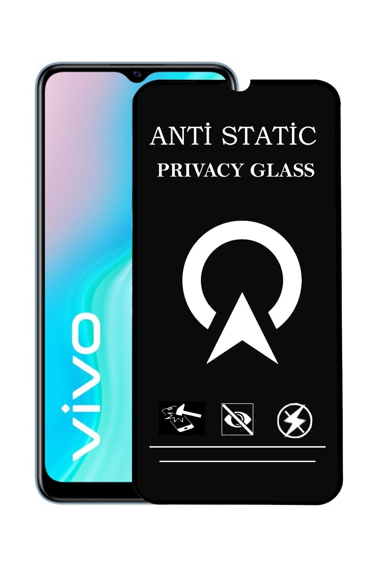 Vivo Y11s Tam Kaplayan Anti Statik Görünmez Safir Ekran Koruyucu Hayalet Cam