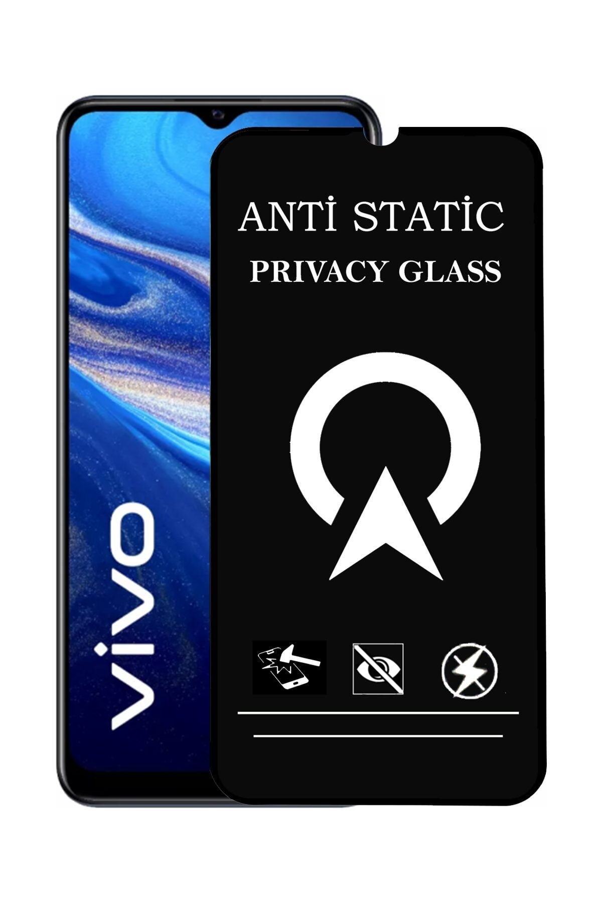 Vivo Y20s Tam Kaplayan Anti Statik Görünmez Safir Ekran Koruyucu Hayalet Cam