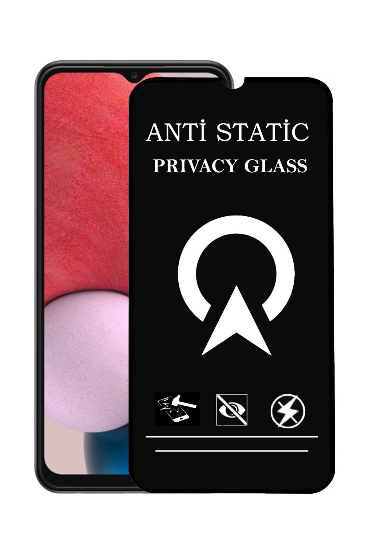 Samsung Galaxy A13 Tam Kaplayan Anti Statik Görünmez Safir Ekran Koruyucu Hayalet Cam