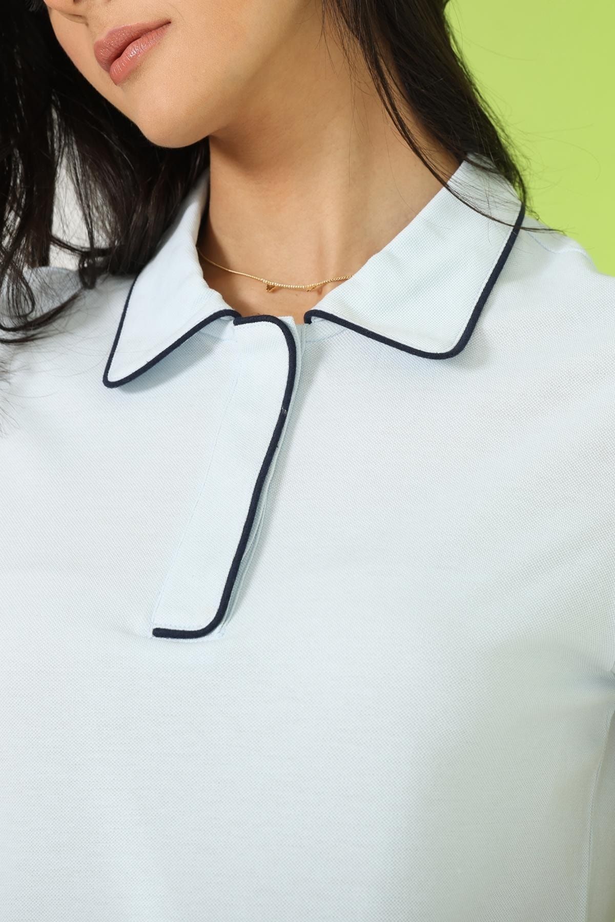 Peter pan collar top polo
