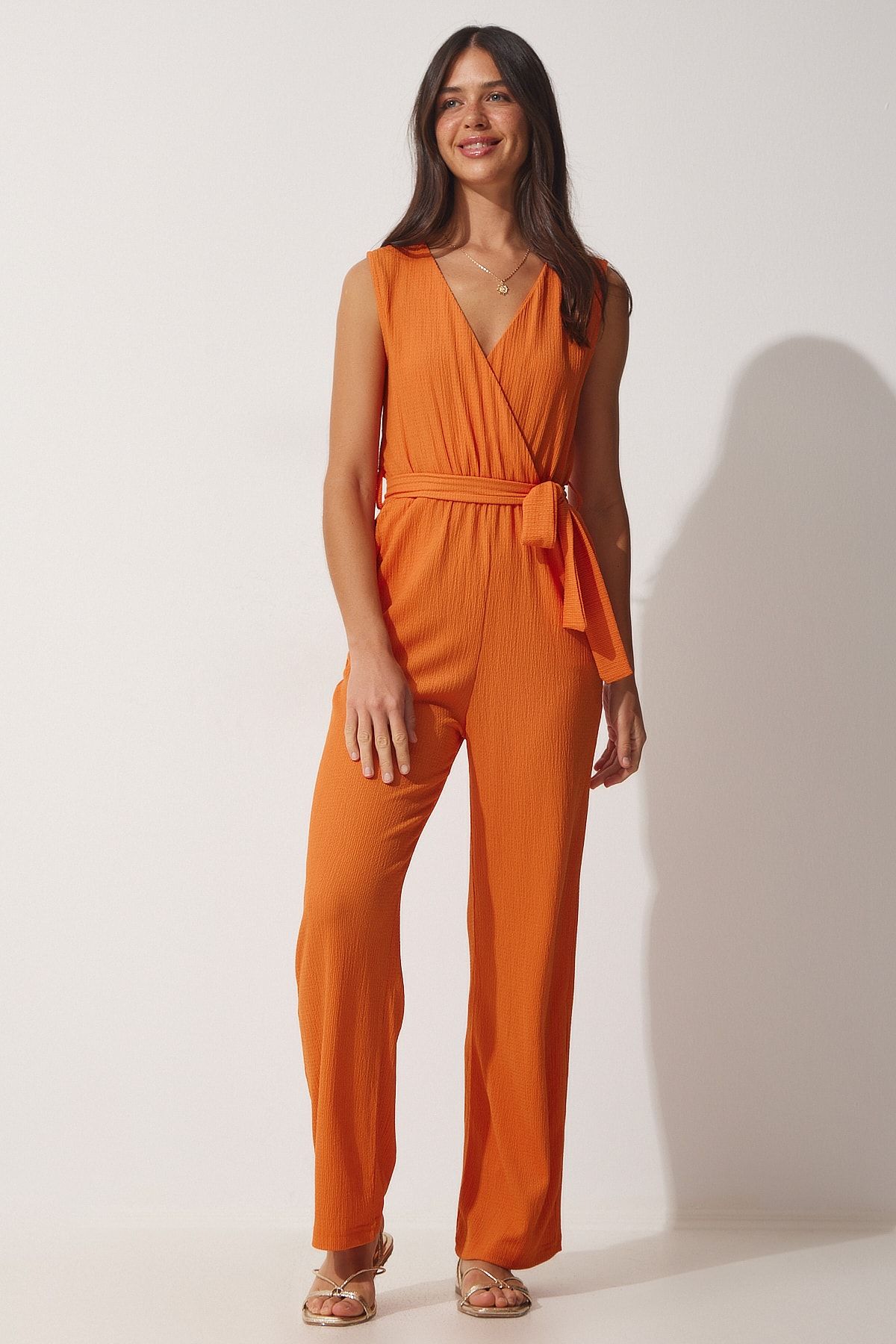 Burnt orange jumpsuit discount womens