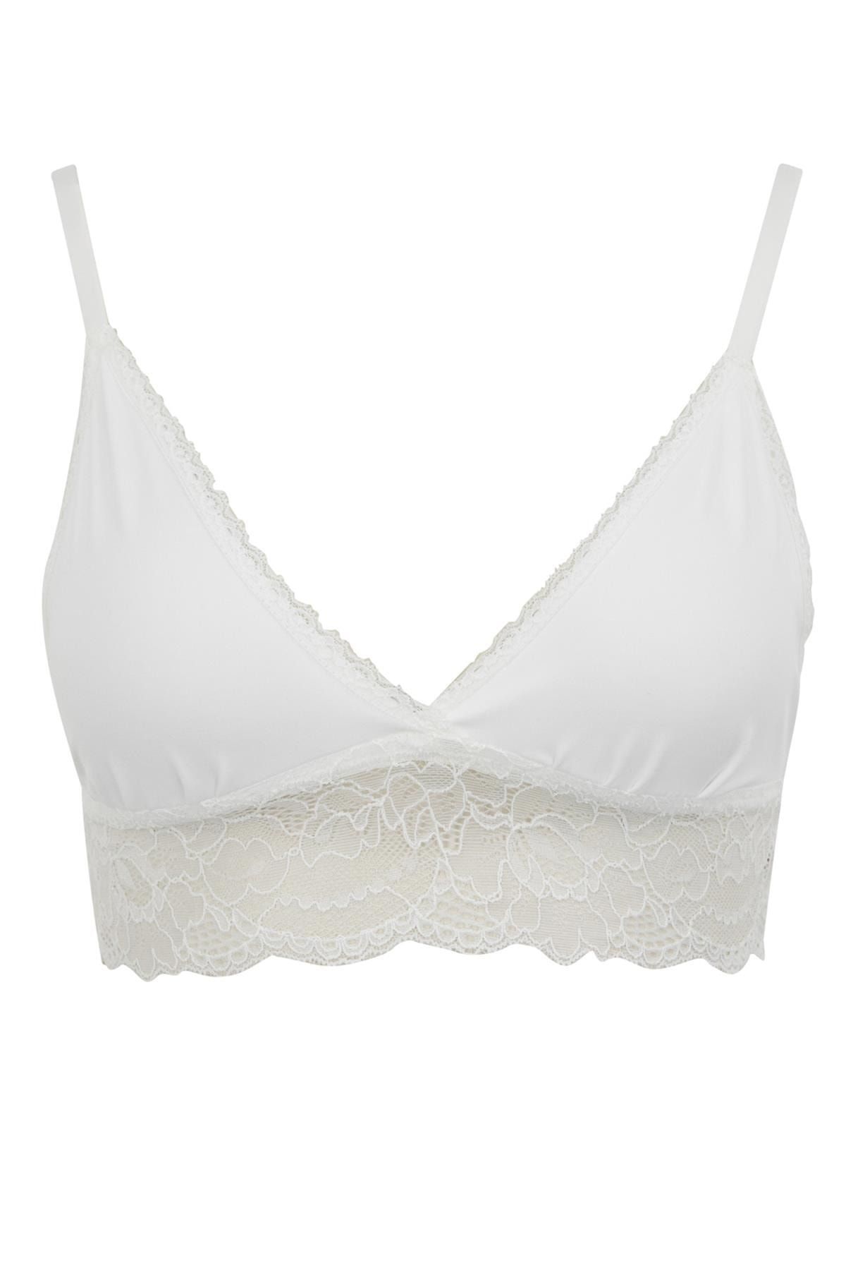 Defacto Fall In Love Lace Coverless Padless Bra - Trendyol