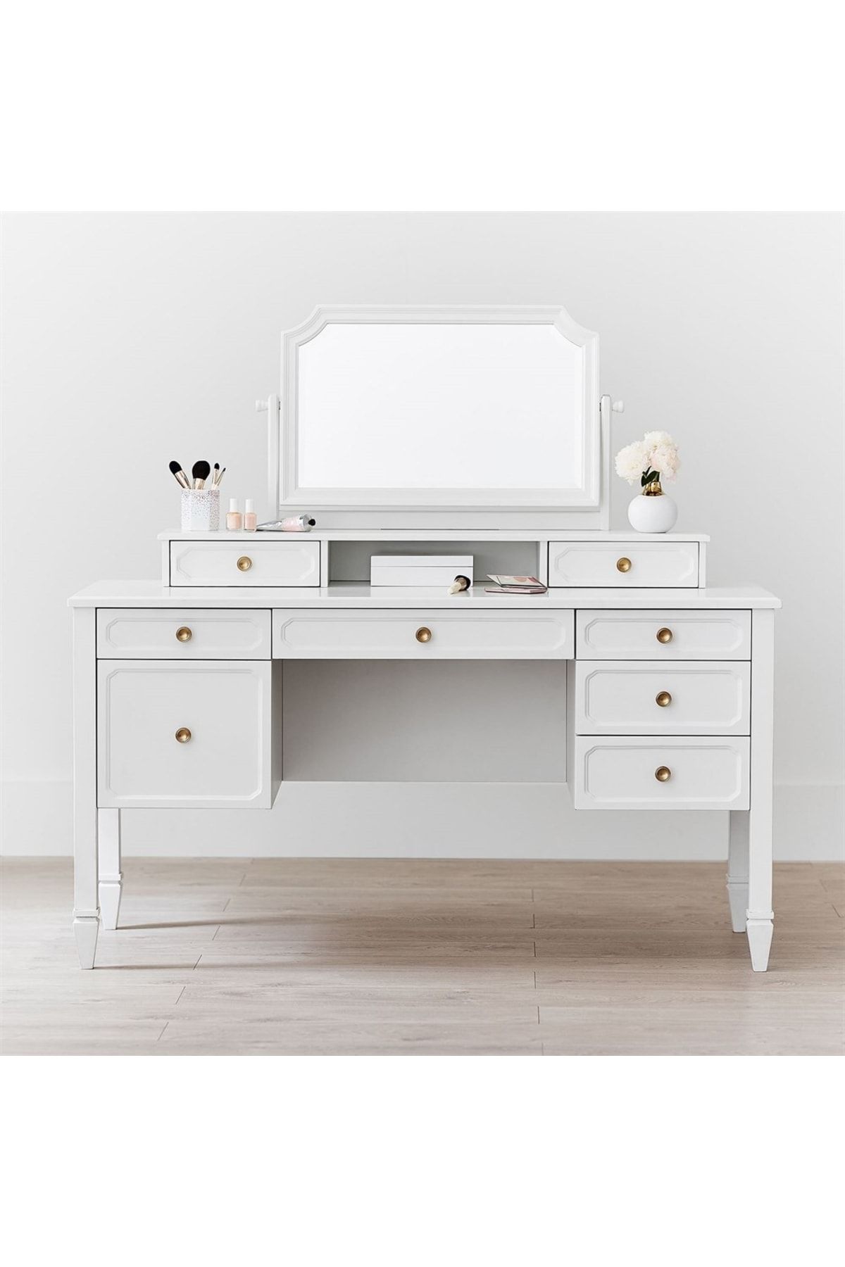 hemnes хемнэс туалетный столик с зркл белый