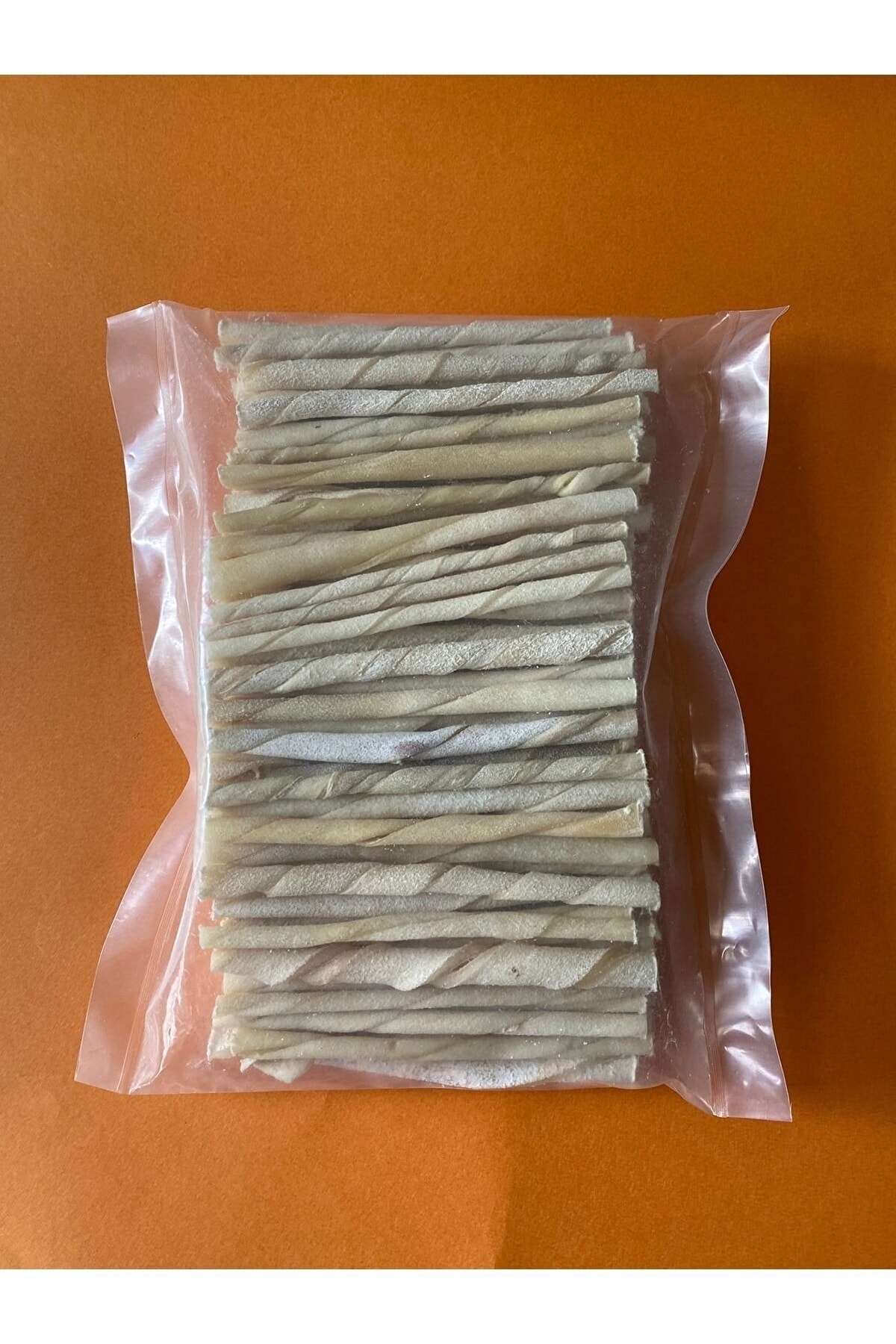 Ekonomik 500 Gr Beyaz Burgu Çubuk ( Köpek Kemiği & Ödül Maması ) Doğal Sığır Derisi