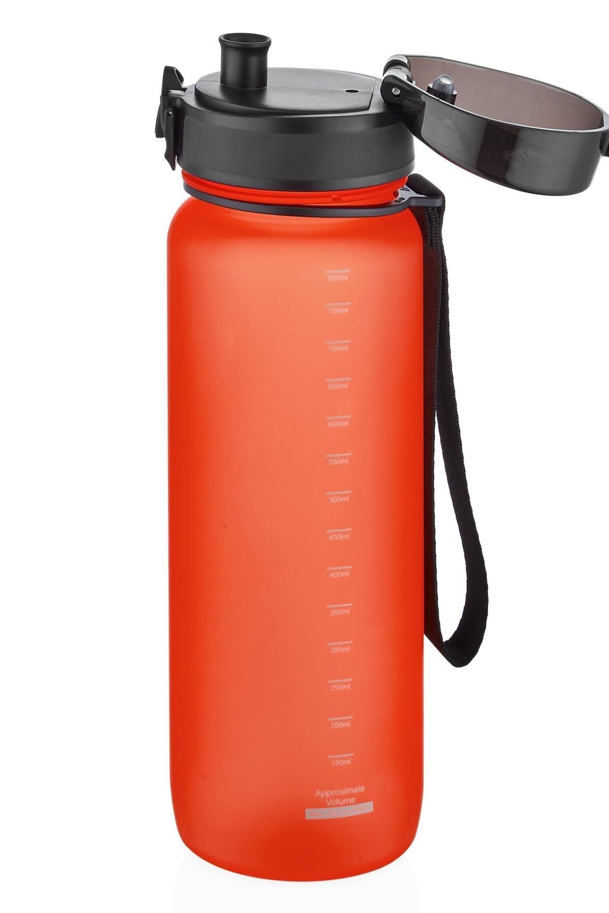 قمقمه ورزشی قرمز 800ml new size boy 25 cm trant water bpa عطر بدون نشت Uzspace