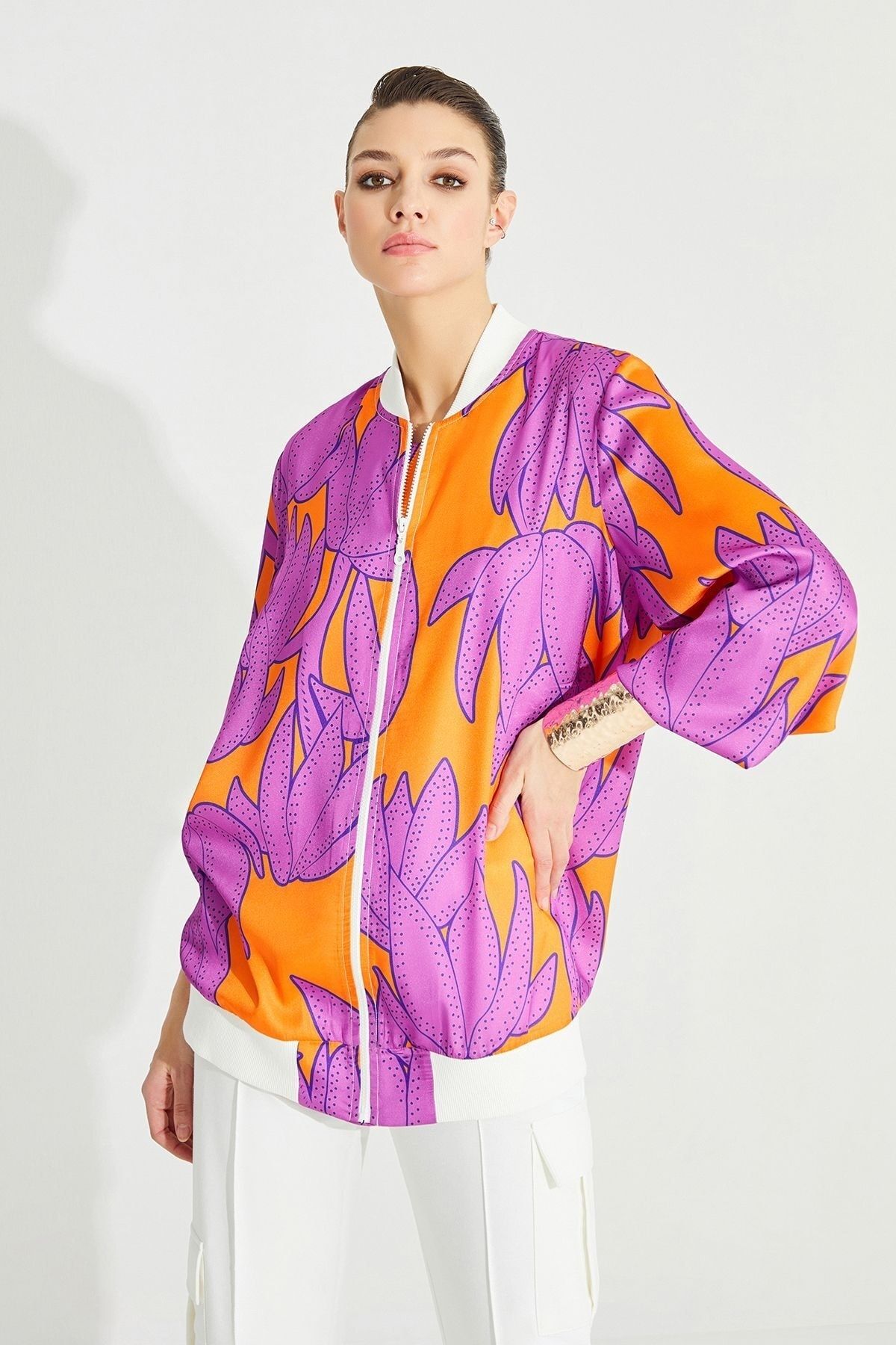 Zara floral bomber store jacket