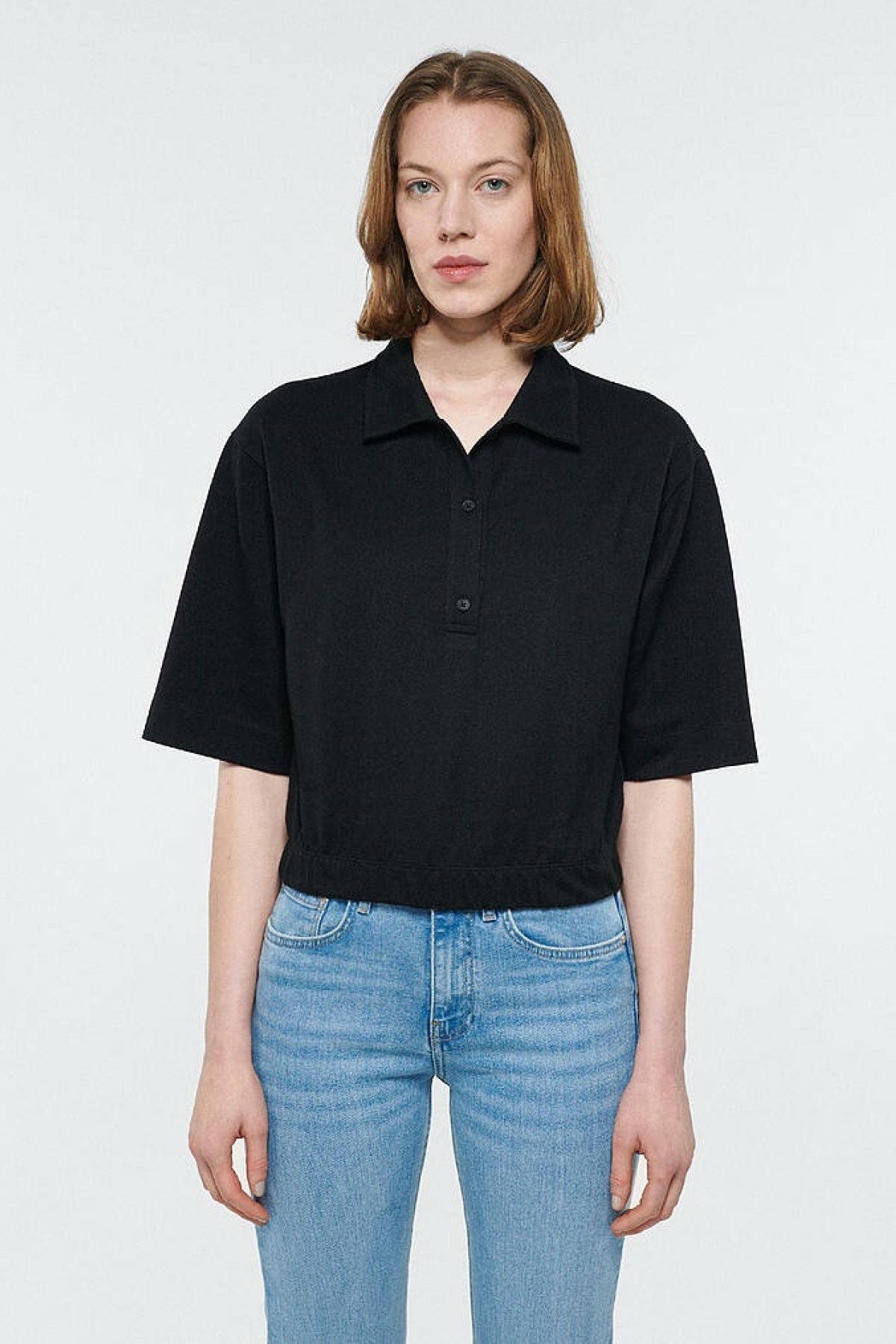 سویشرت زنانه مشکی ماویMavi | 1611473-900-STD اورجینال - تصویر 3