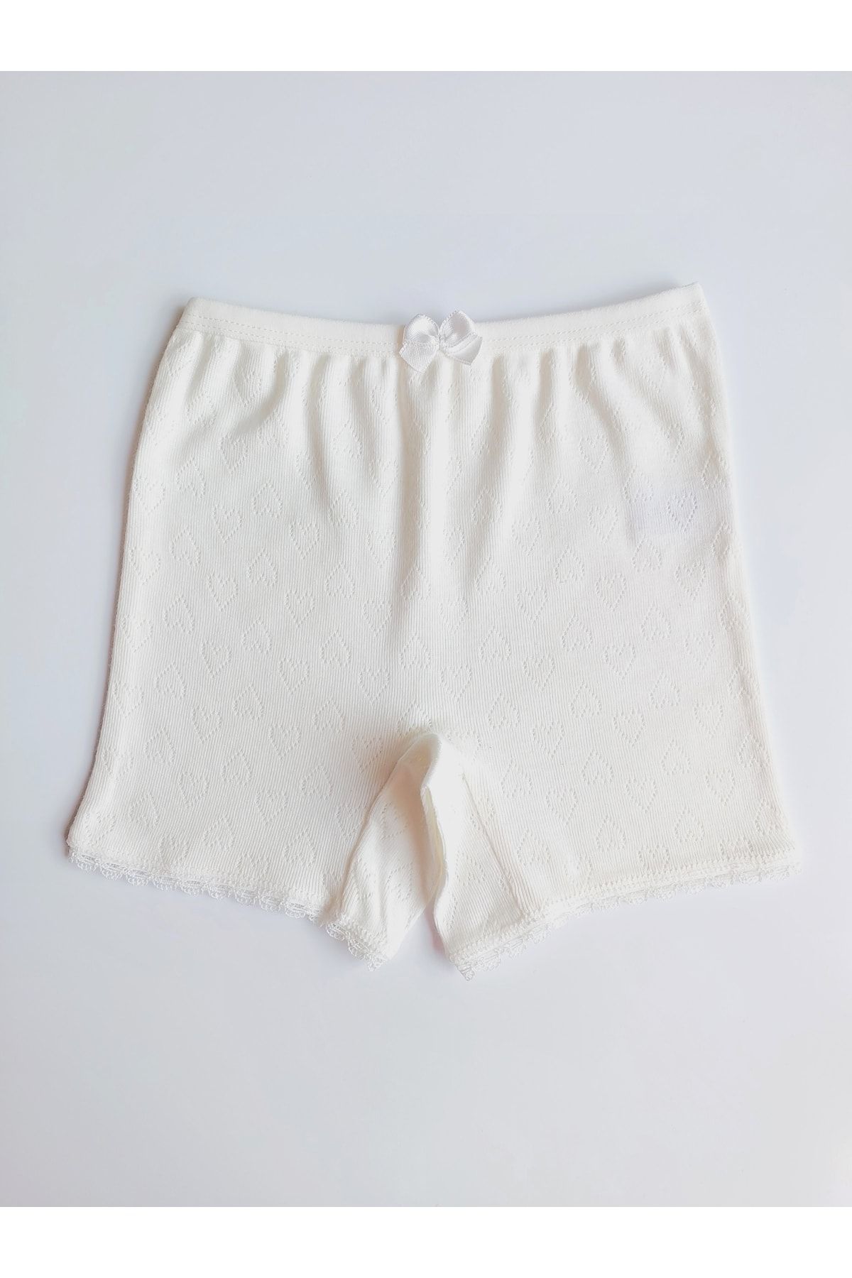 ÇebiKids-Girl's Skirt/Dress Underpants 100% Cotton Ecru/retro Leg Panties/boxer 3-Piece 4