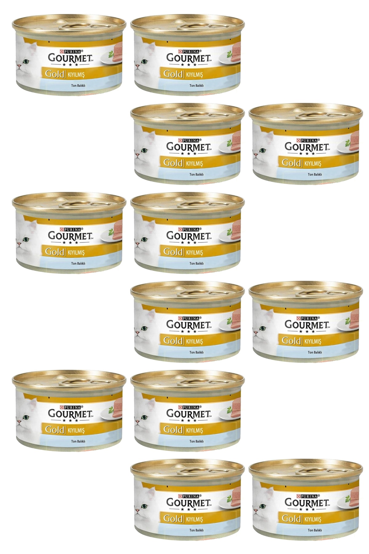 12 Adet Gourmet Gold Kıyılmış Ton Balığı 85 Gr