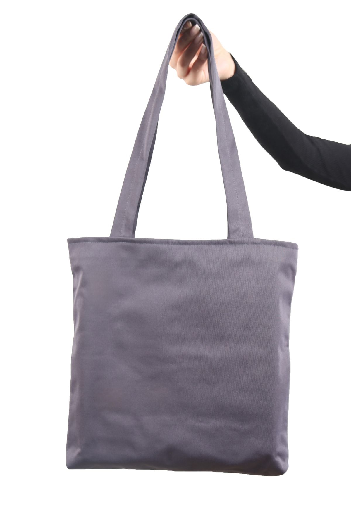 dekado Women s Gray Bag Zippered Hand and Shoulder Bag Canvas Fabric Tote Bag