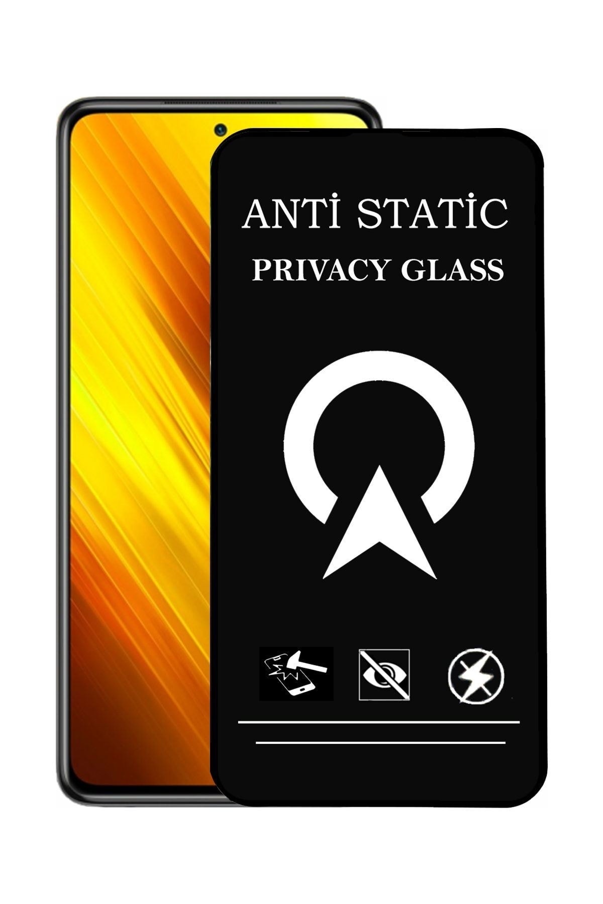 Xiaomi Poco X3 Tam Kaplayan Anti Statik Görünmez Safir Ekran Koruyucu Hayalet Cam