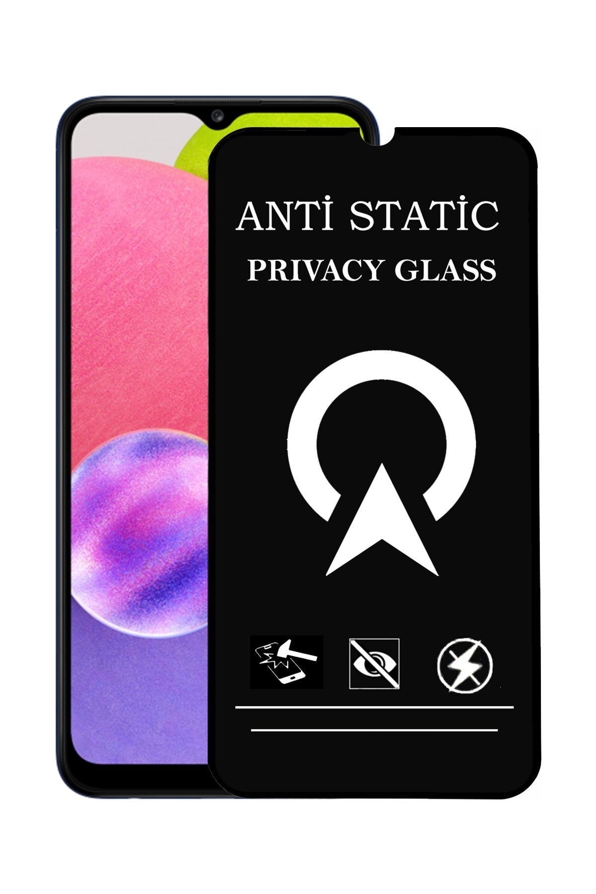 Samsung Galaxy A03s Tam Kaplayan Anti Statik Görünmez Safir Ekran Koruyucu Hayalet Cam
