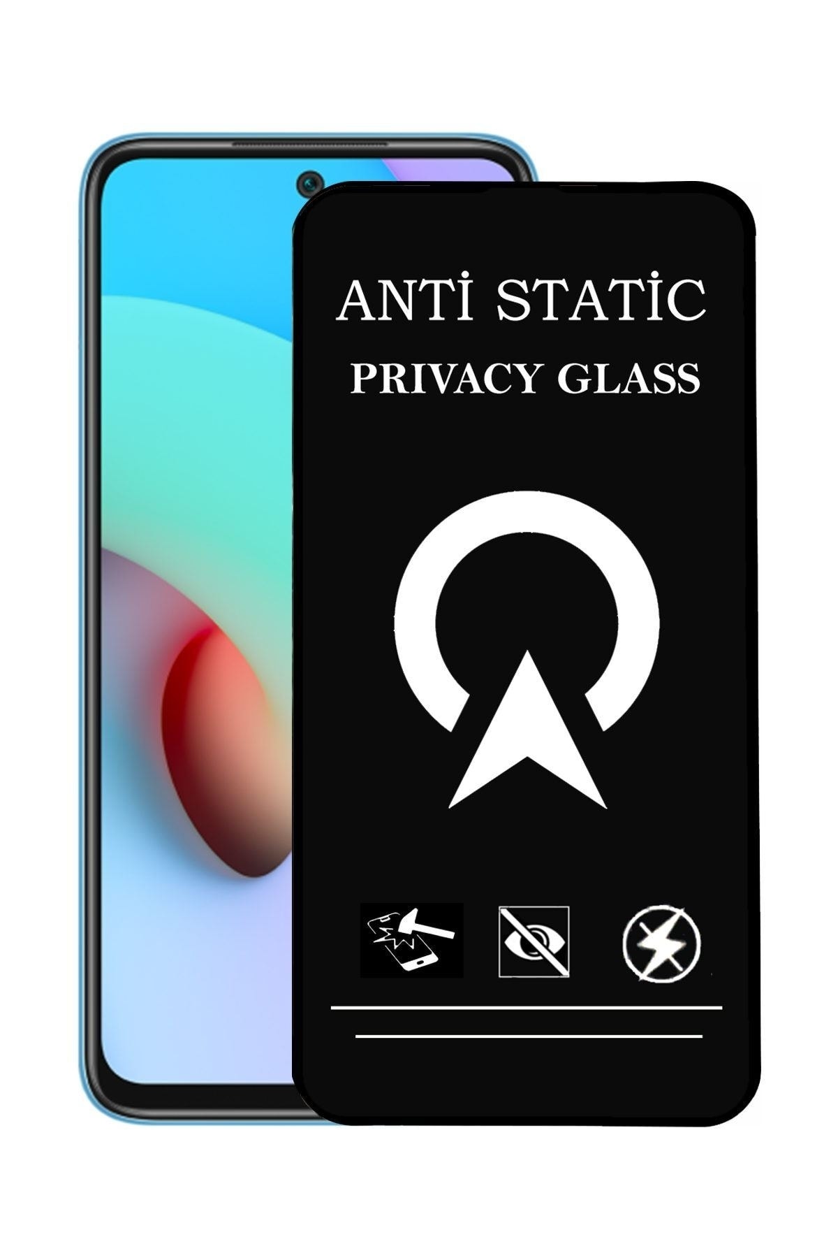 Xiaomi Redmi 10 Tam Kaplayan Anti Statik Görünmez Safir Ekran Koruyucu Hayalet Cam