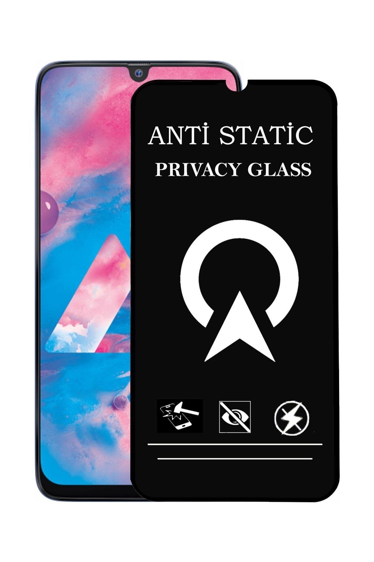 Samsung Galaxy M30 Tam Kaplayan Anti Statik Görünmez Safir Ekran Koruyucu Hayalet Cam