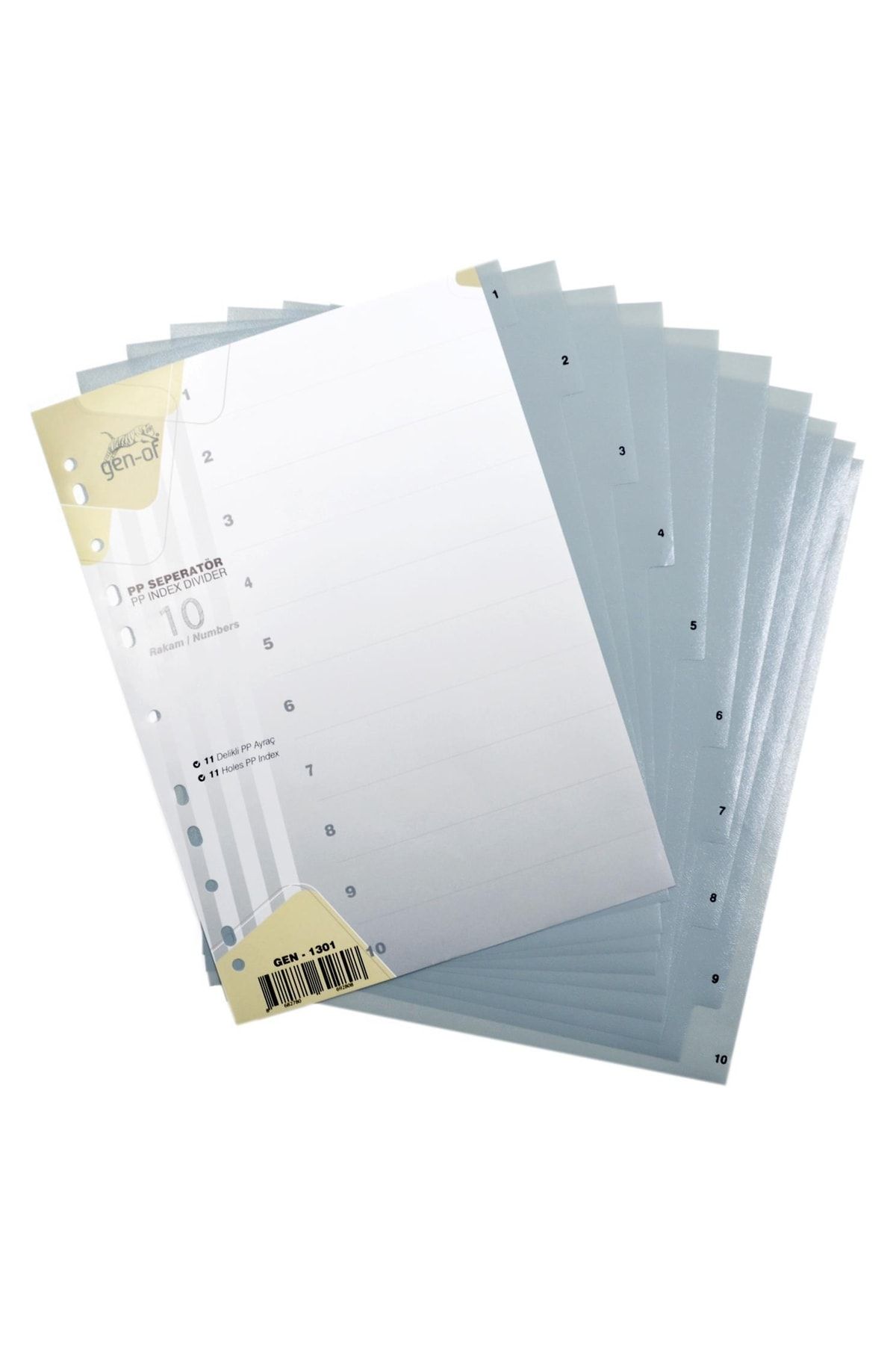 Gen-Of-Partition Separator 3 Pieces with 1-10 Numbers (gen-1301) 3