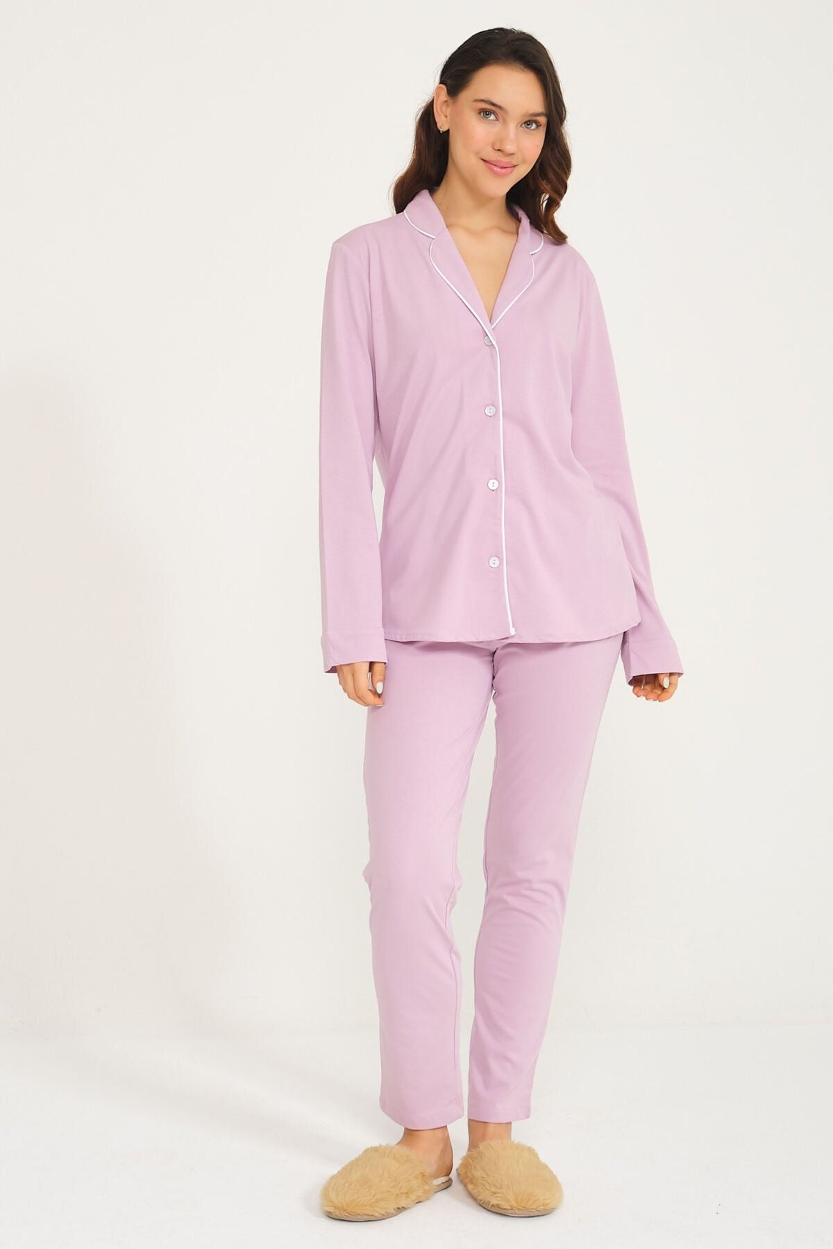 Miespiga-Women's Shirt Pants Pajama Set 4