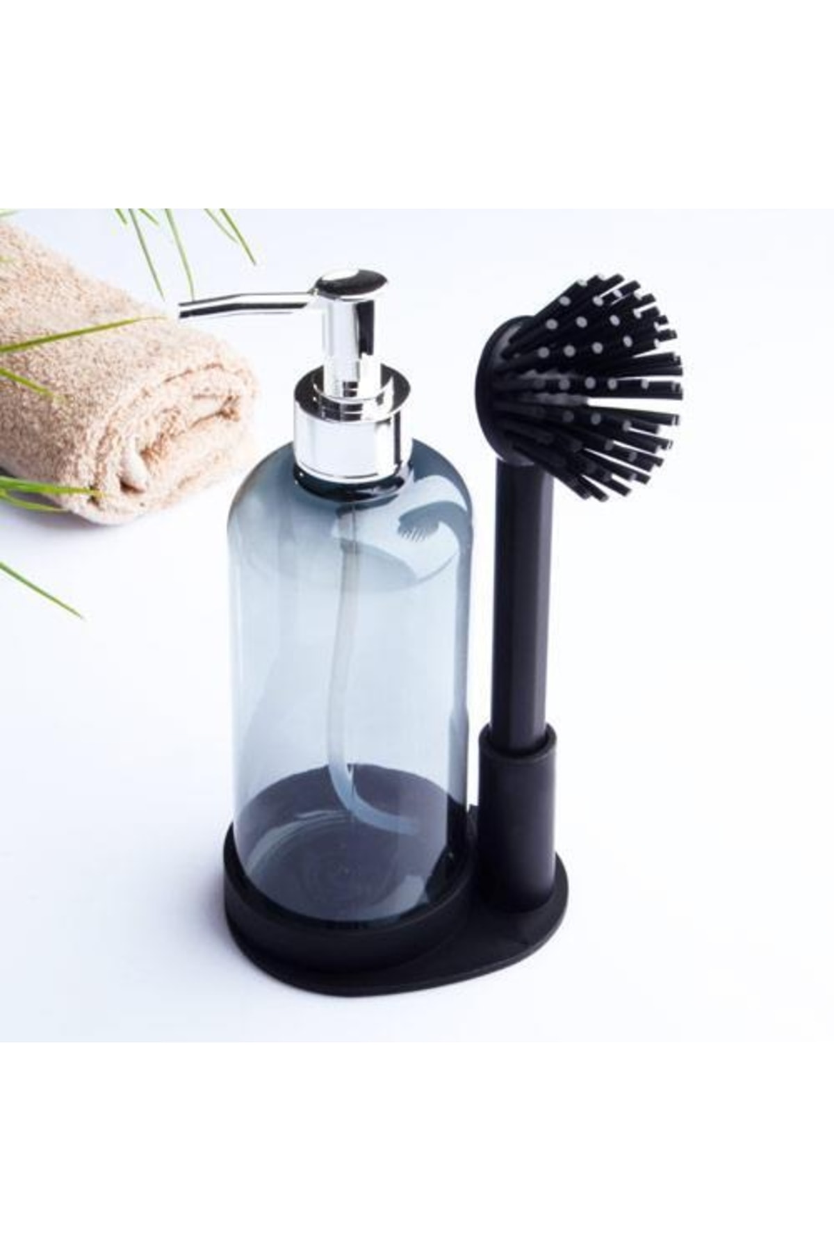 Brush Pump Liquid Soap Dispenser Unbreakable Mica