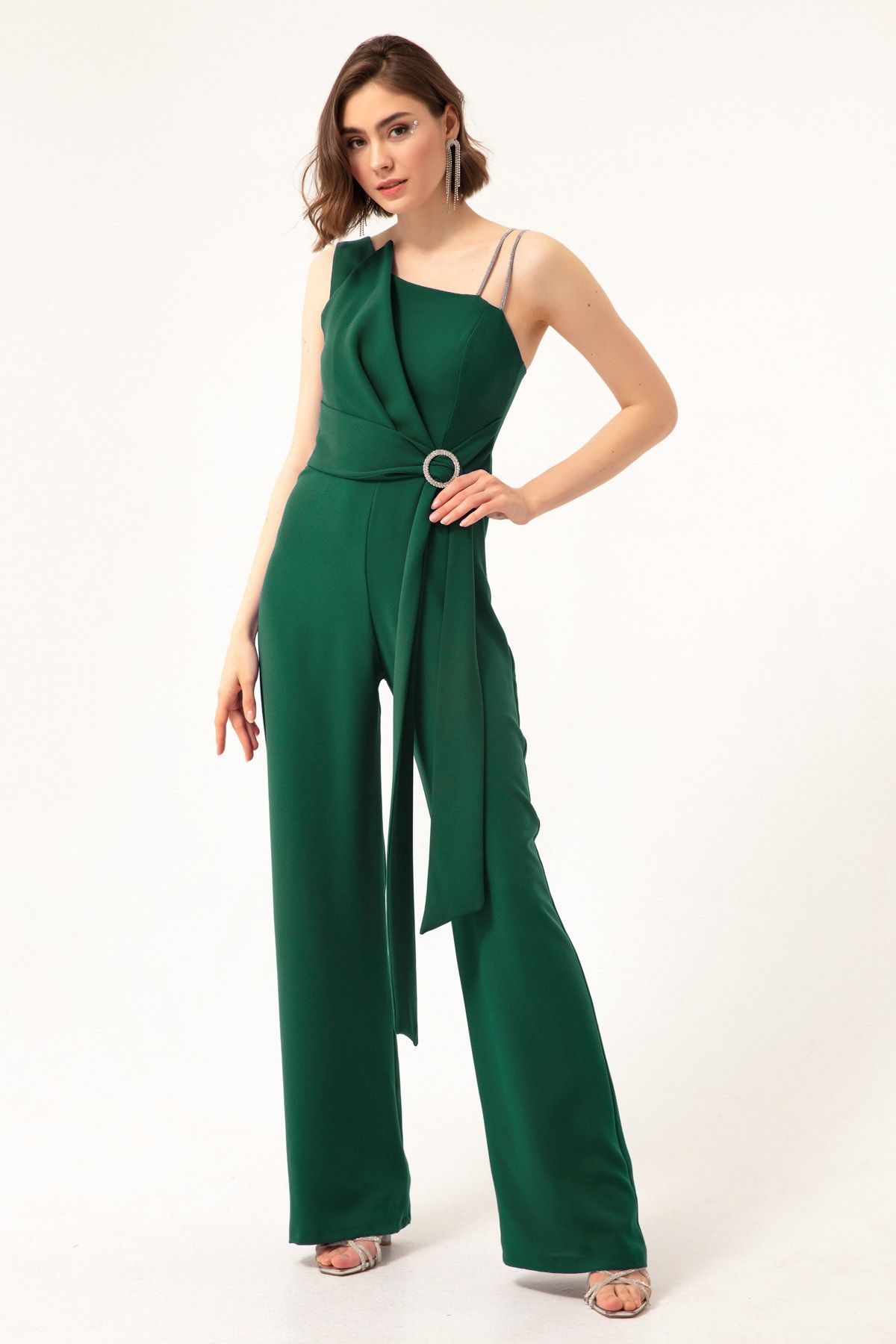 Womens emerald cheap green jumpsuit