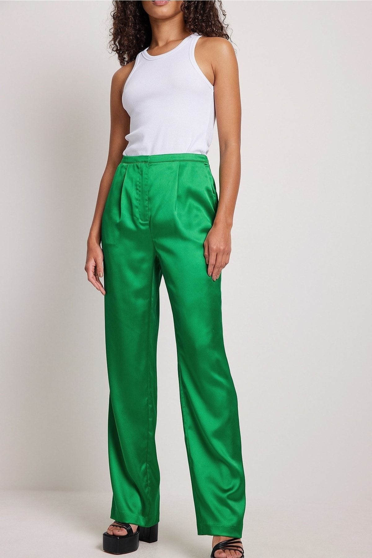 NA-KD Hose Grün Wide Leg