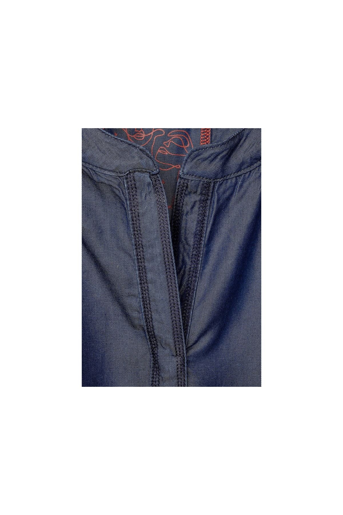 Street One Bluse Blau Regular Fit Fast ausverkauft