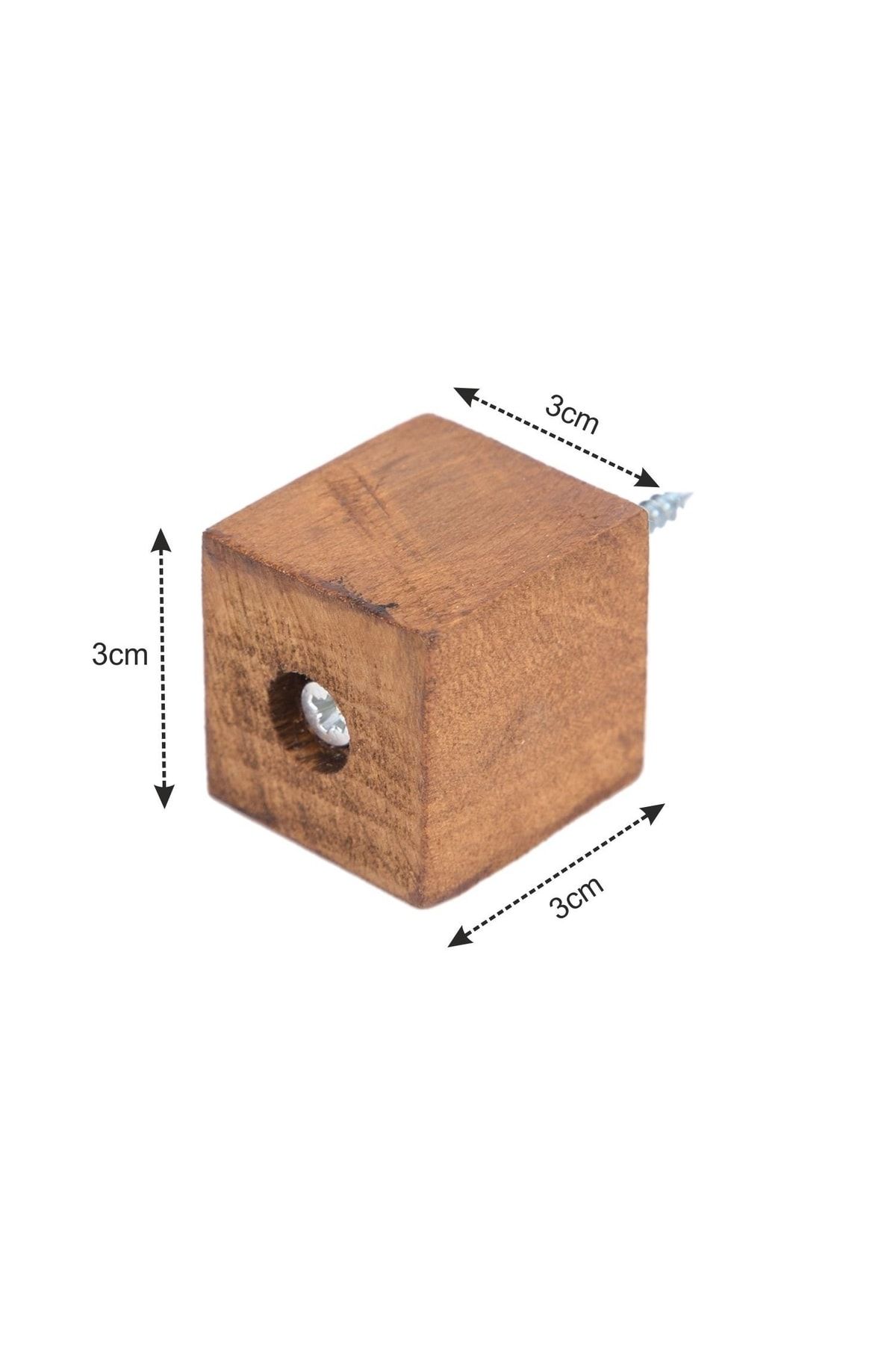 Masa Sandalye Mobilya Ünite Koltuk Kanepe Ahşap Ayak Yükseltici Boy 3 Cm En 3x3 Cm