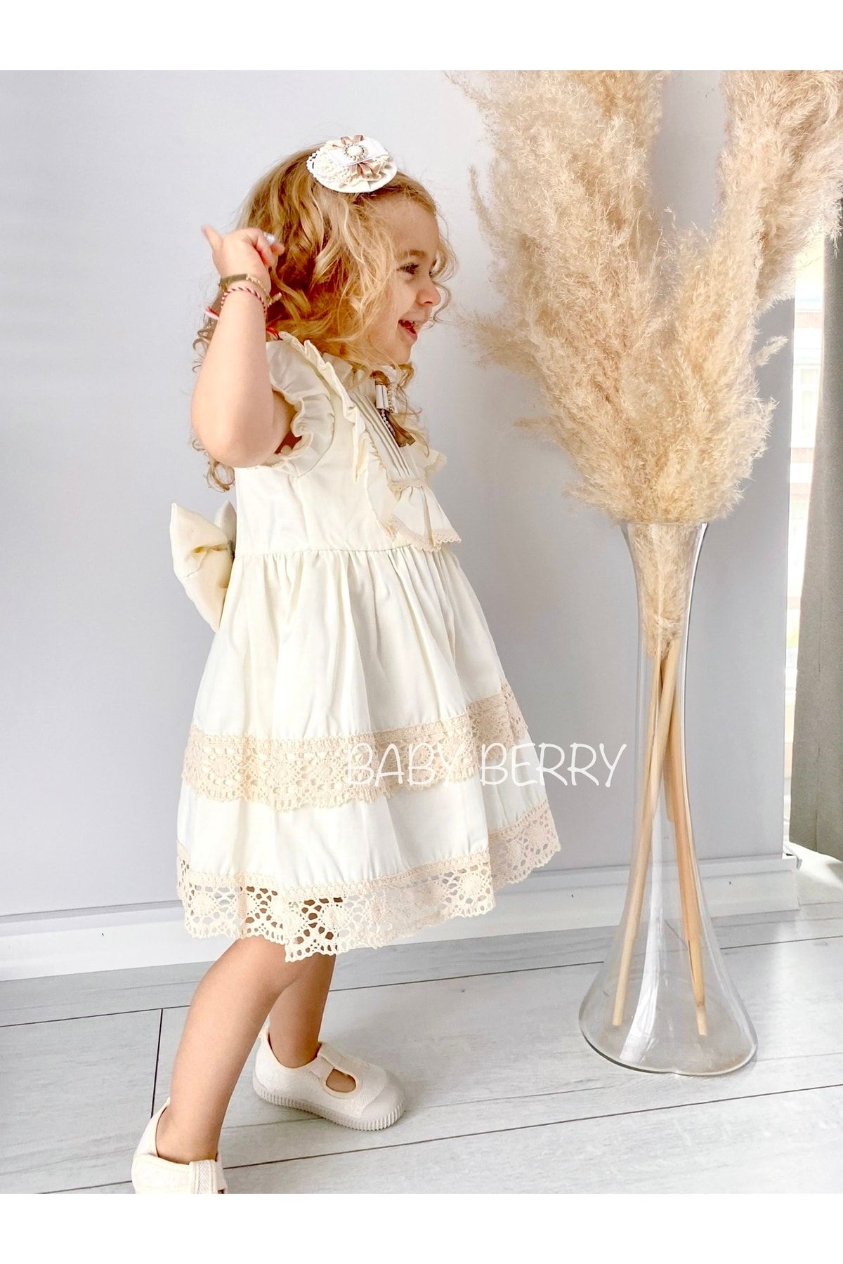 Ecru vintage occasion dress on sale