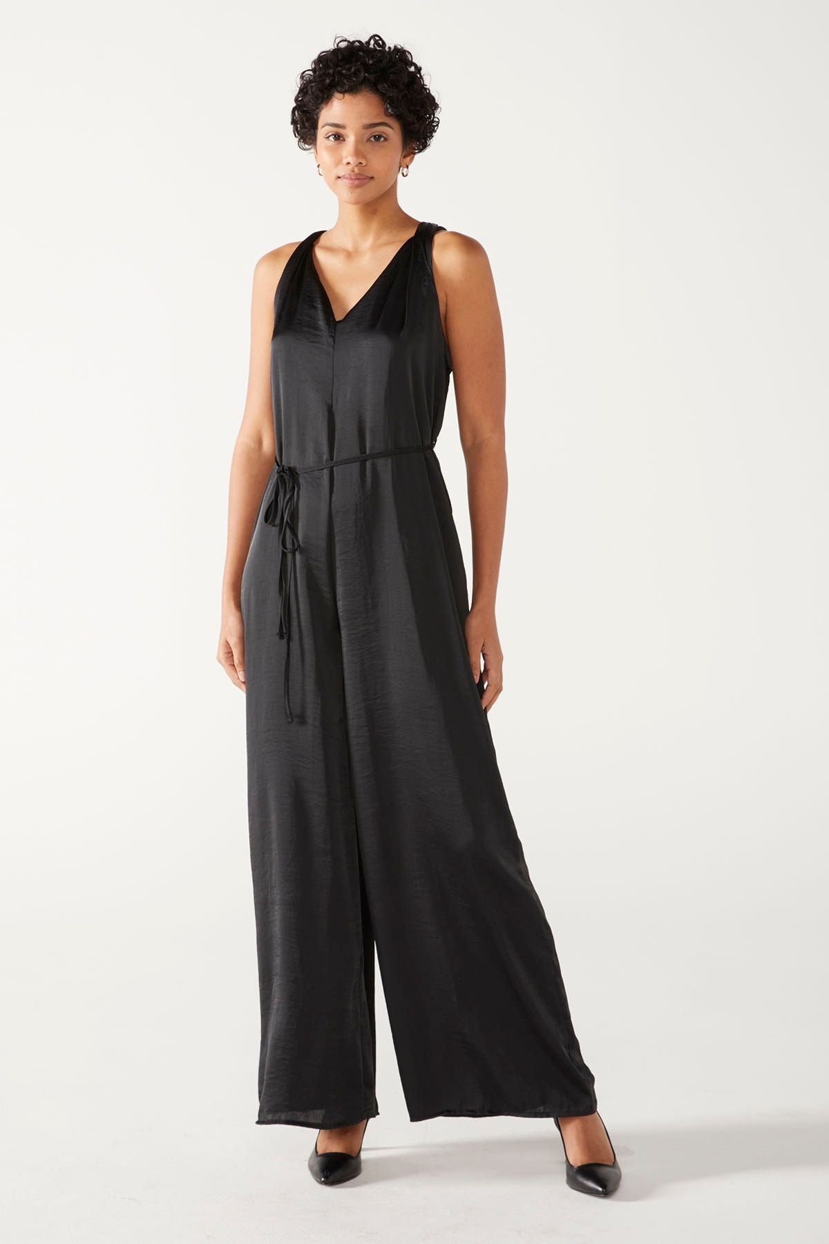 Banana republic black jumpsuit hotsell