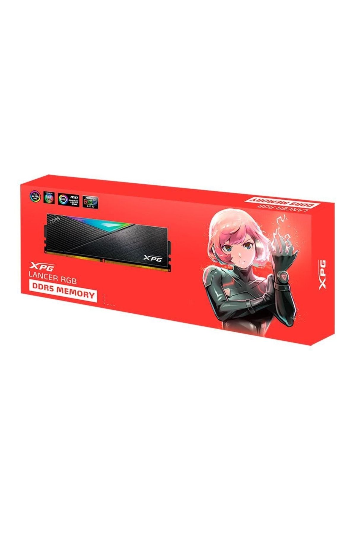 XPG-Lancer Black Rgb Ax5u7200c3416g-dclarbk 32gb (2x16gb) 7200mhz Cl34 Ddr5 6