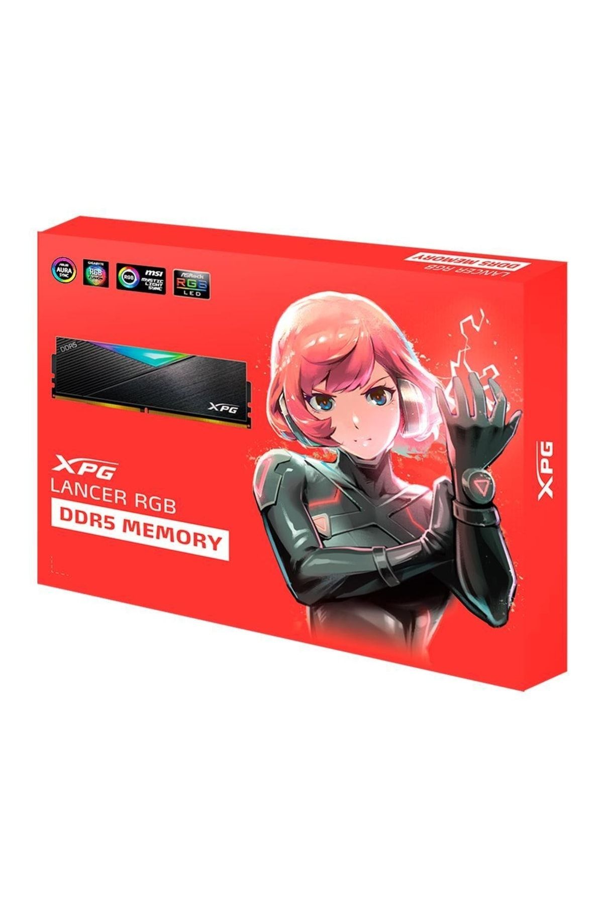 XPG-Lancer Black Rgb Ax5u7200c3416g-dclarbk 32gb (2x16gb) 7200mhz Cl34 Ddr5 7