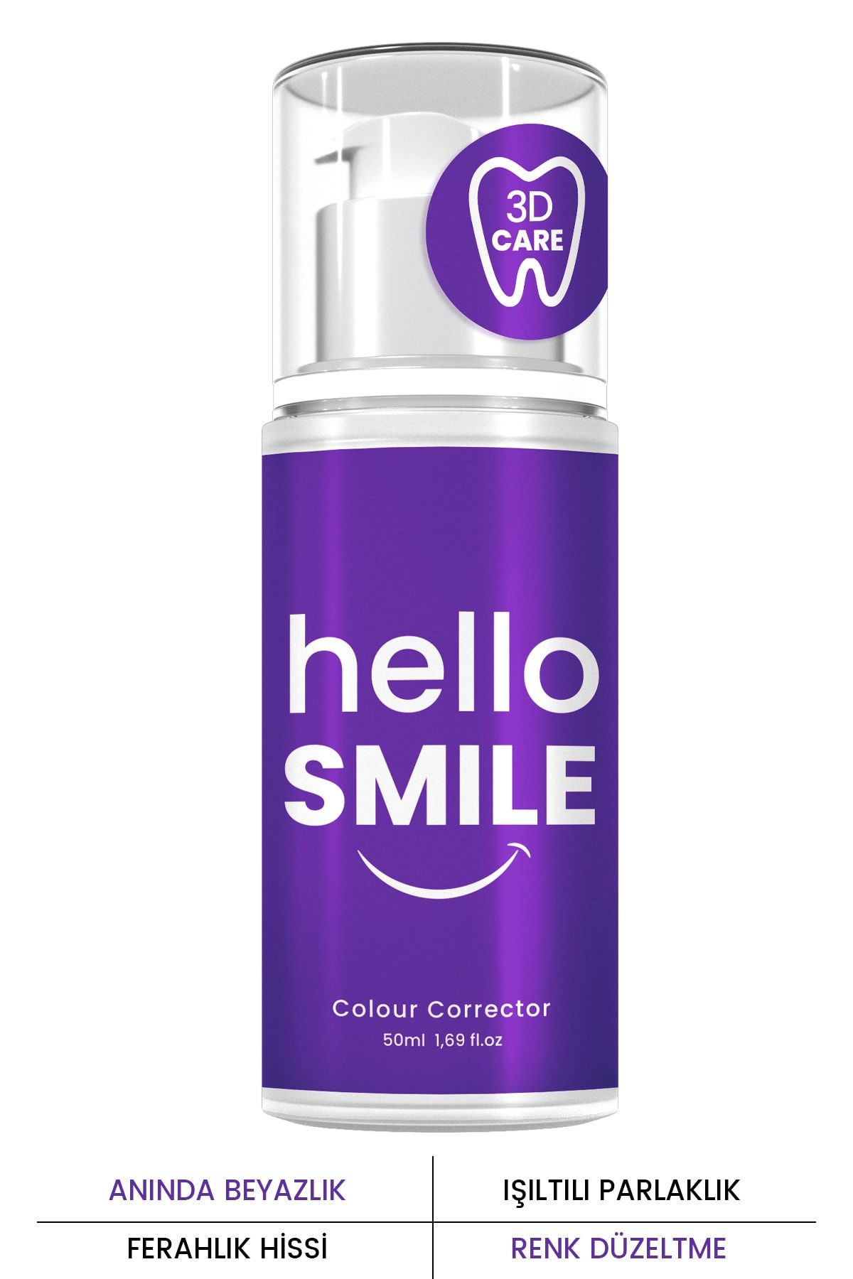 PROCSIN ژل سفید کننده فوری Hello Smile از بین بردن تمام زردی دندان 50میل
