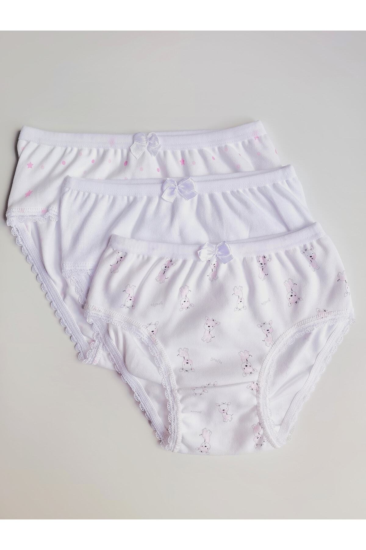 ÇebiKids-Girl's Cotton Panties/slips 3-pack 6