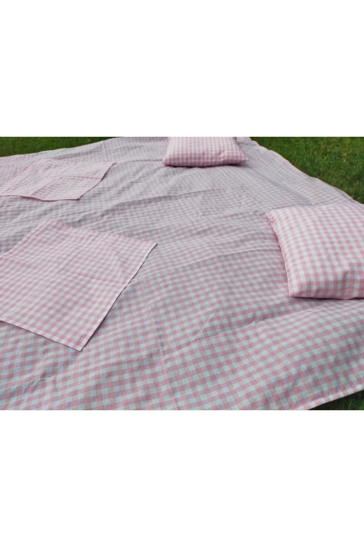 Pembe Pötikare Piknik Seti 5 Parça