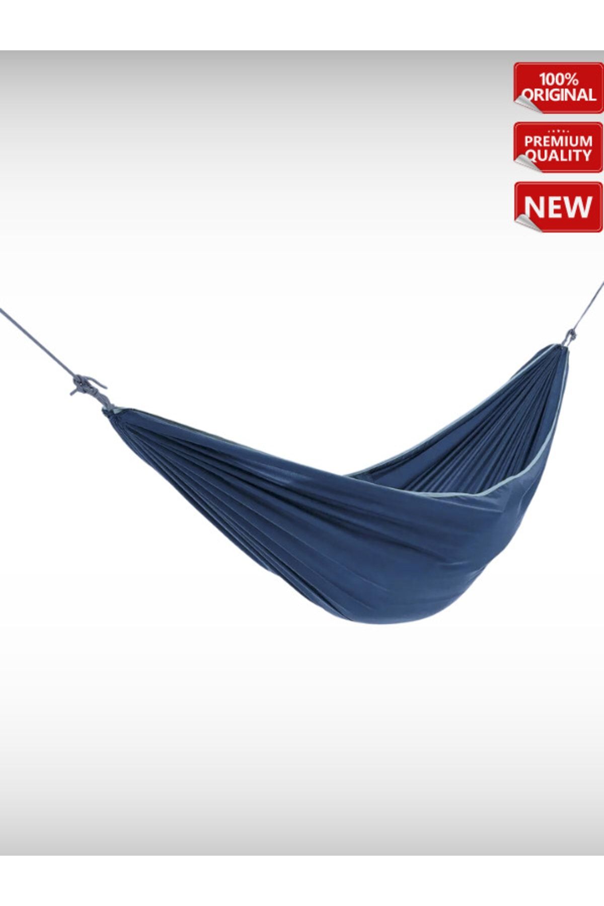 OverPazar Kamp Karavan Piknik Hamak - Tek Kişilik - 300 X 150 Cm - Mavi - Basic