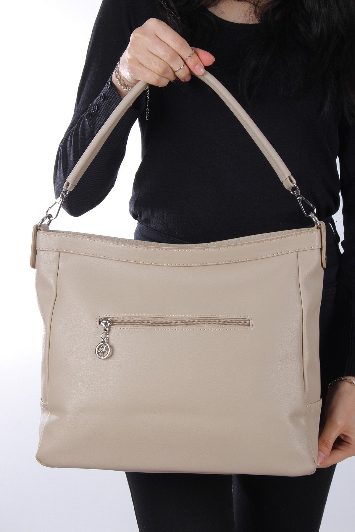 By Hakan-Nas Bag-1284 Dona Women's Shoulder Bag Handbag Sand 3