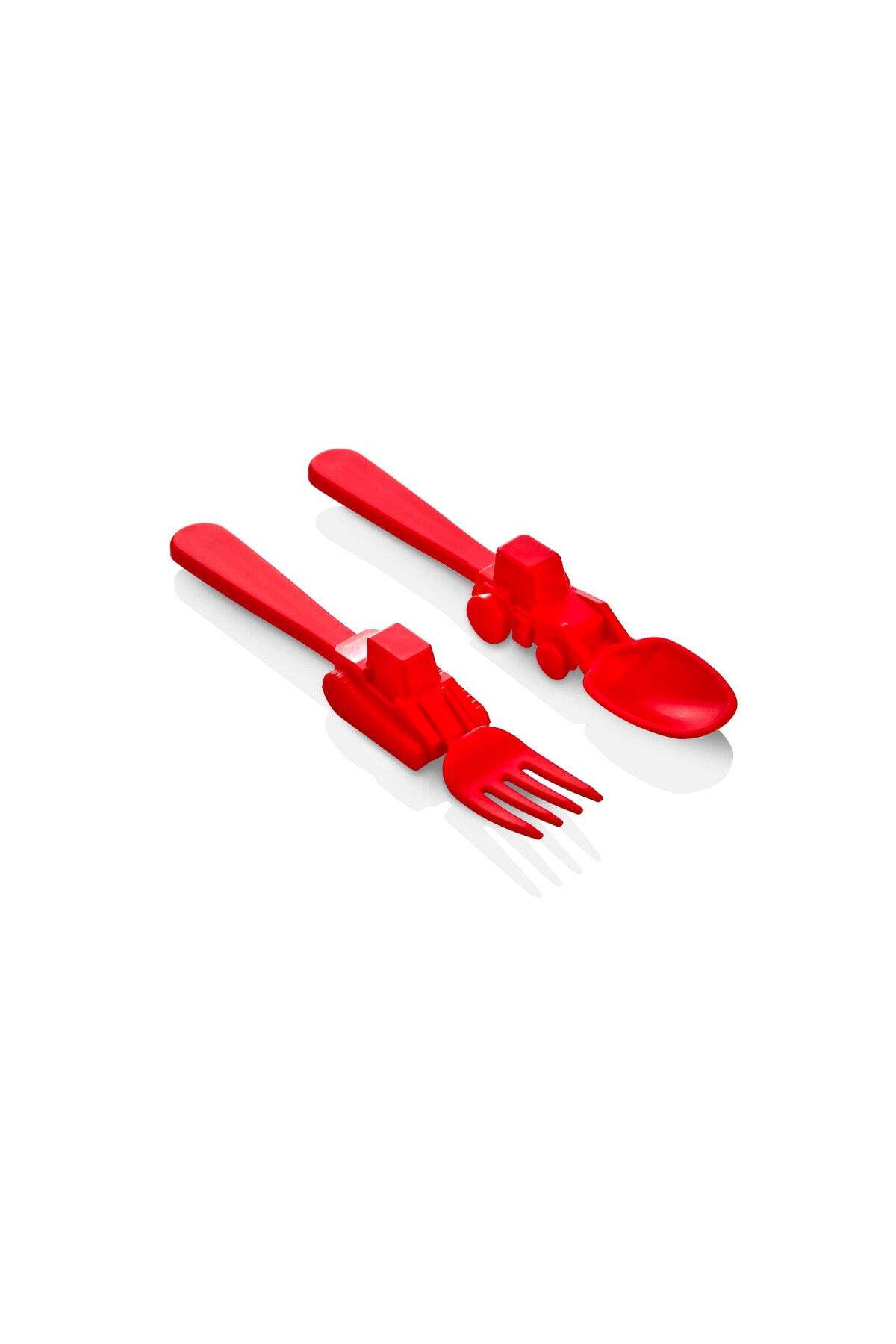 WAPPA Tabak Çatal Kaşık Seti 3'lü Mama Ve Yemek Seti Tabak Kaşık Çatal Takımı fotoğrafı 4 (önizleme)