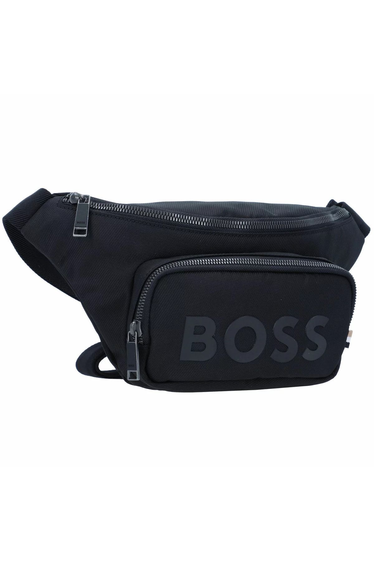 کیف شانه ای مردانه کیسه سیاه چرمی GLINERY 50498728 001 BOSS