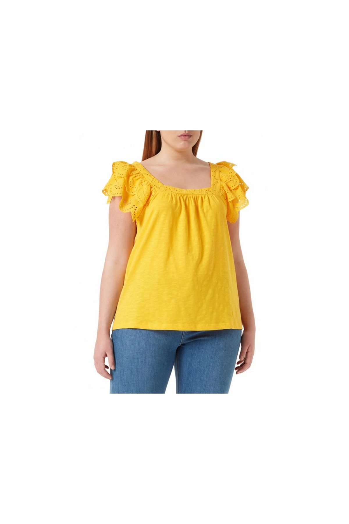 Esprit T-Shirt Gelb Regular Fit Fast ausverkauft