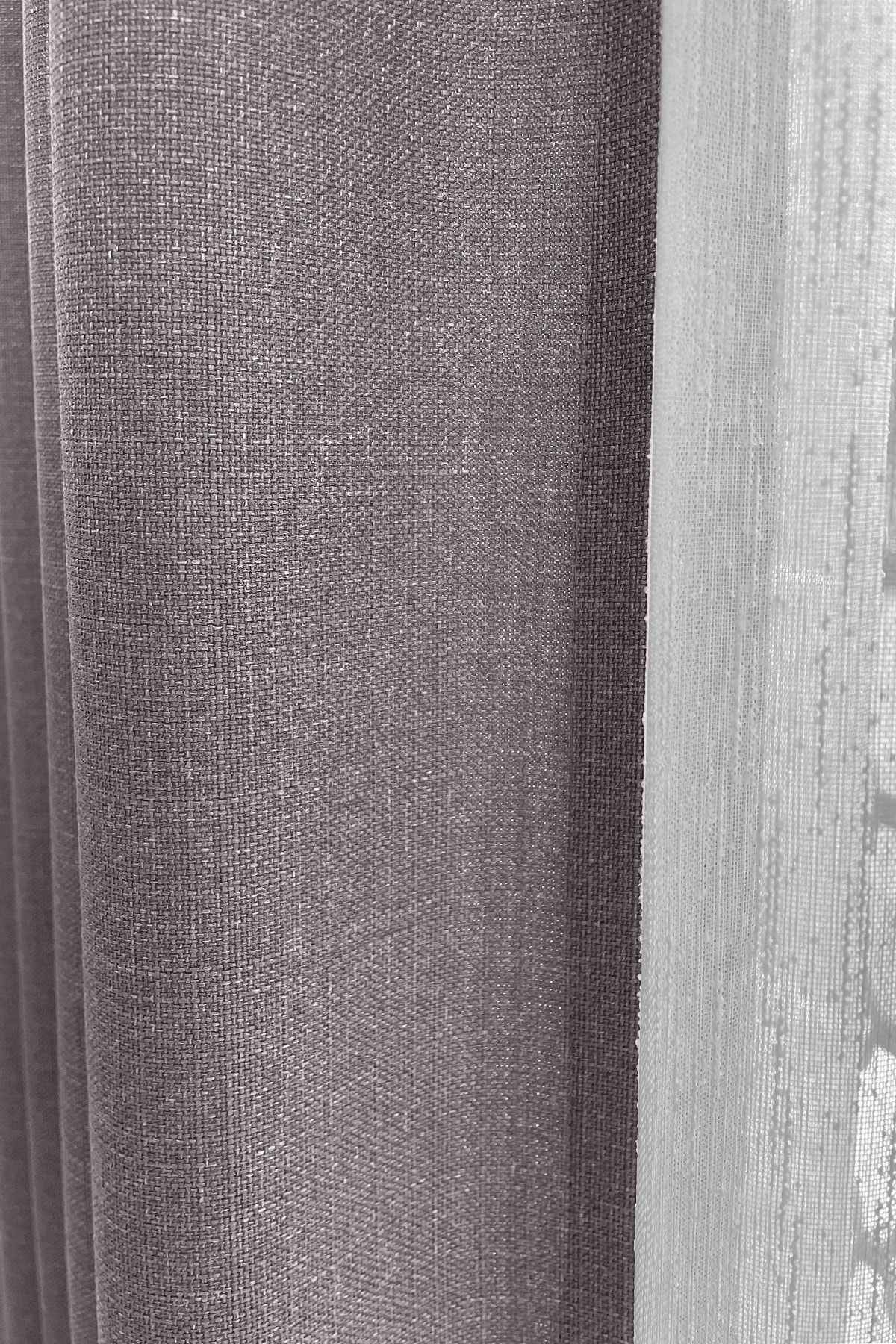 Alaska Linen Backdrop Curtain Light Gray Single Wing (SPARSE PLEAT)