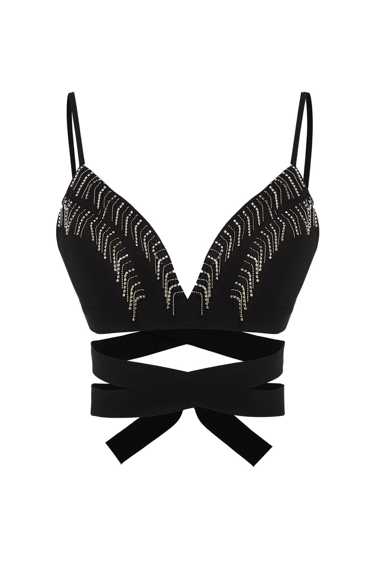 Trendyol Collection-X Zeynep Tosun Black Stone příslušenství Bustier TCLSS23BS00015 6