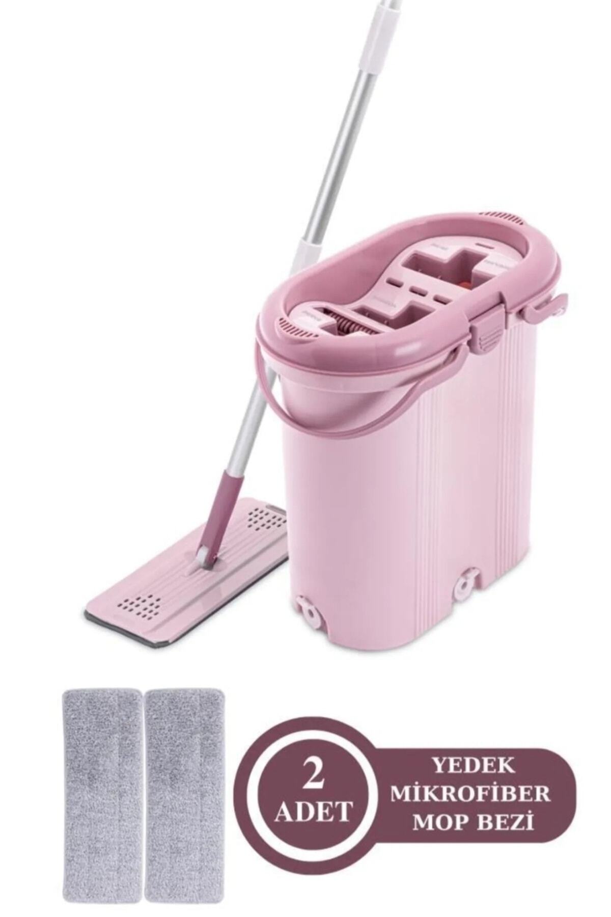 AHİR TİCARET Flora Trio Tablet Mikrofiber Mop Seti 3 Bölmeli 2