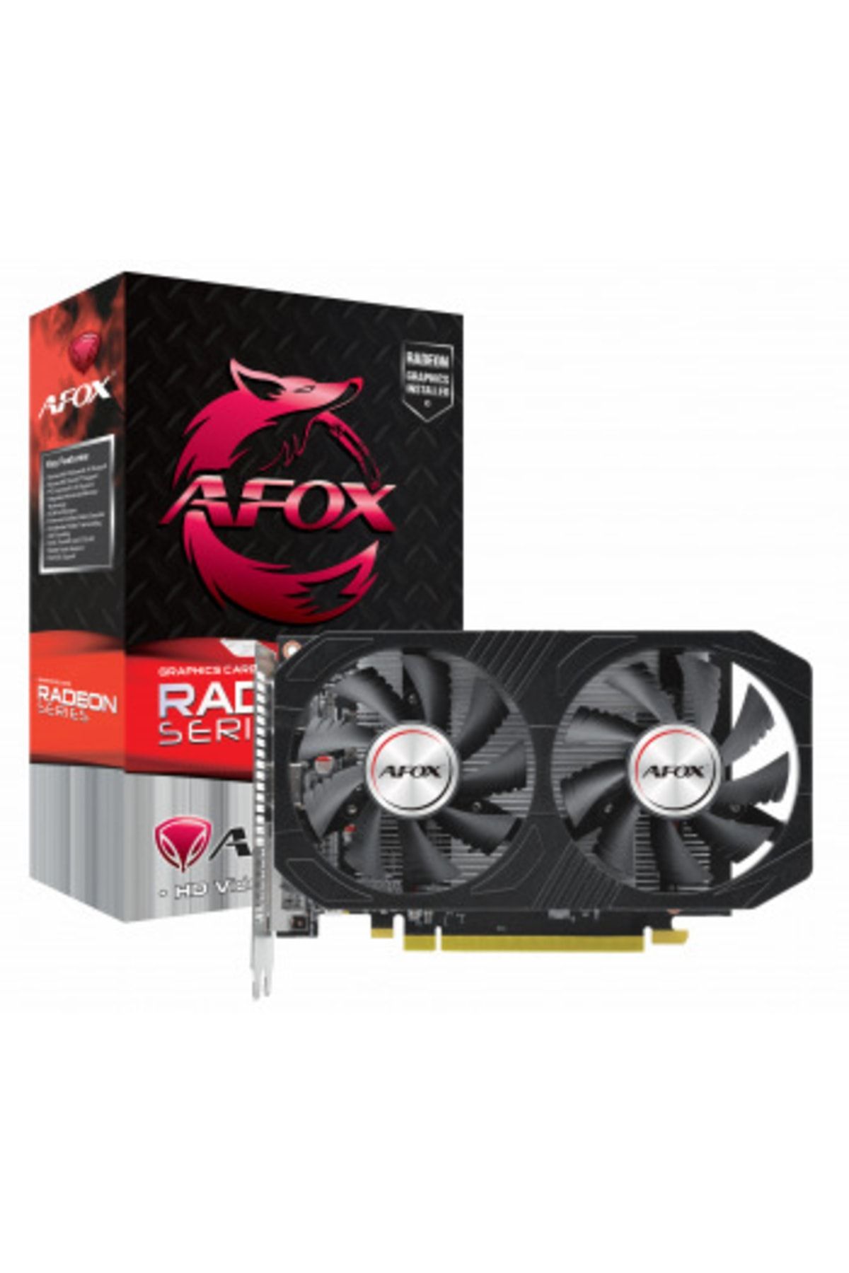 Afox-Rx550 4gb Afrx550-4096d5h4-v6 Gddr5 128bit HDMI DVI DP PCIe 16x V3.0 5