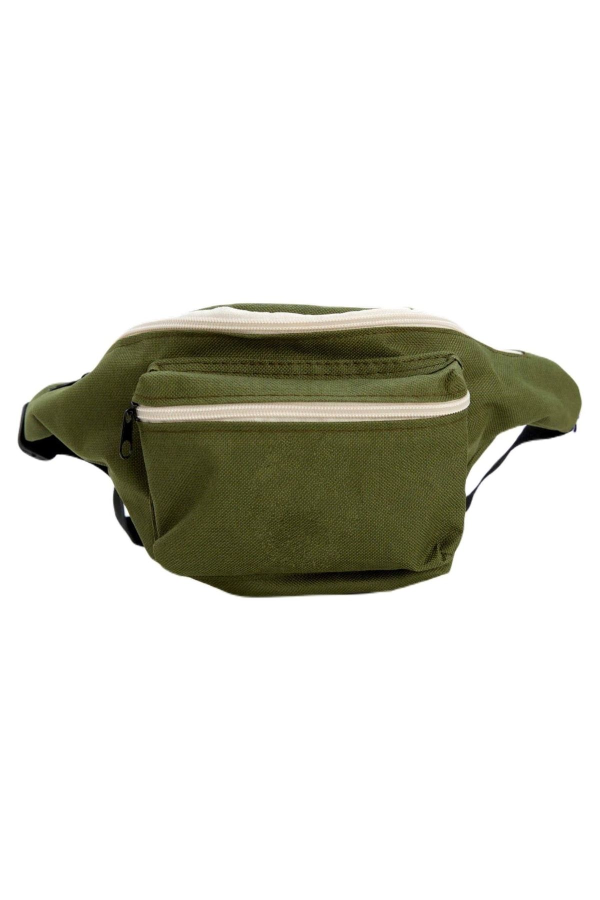 Gen of Bum Bag Green Solid color